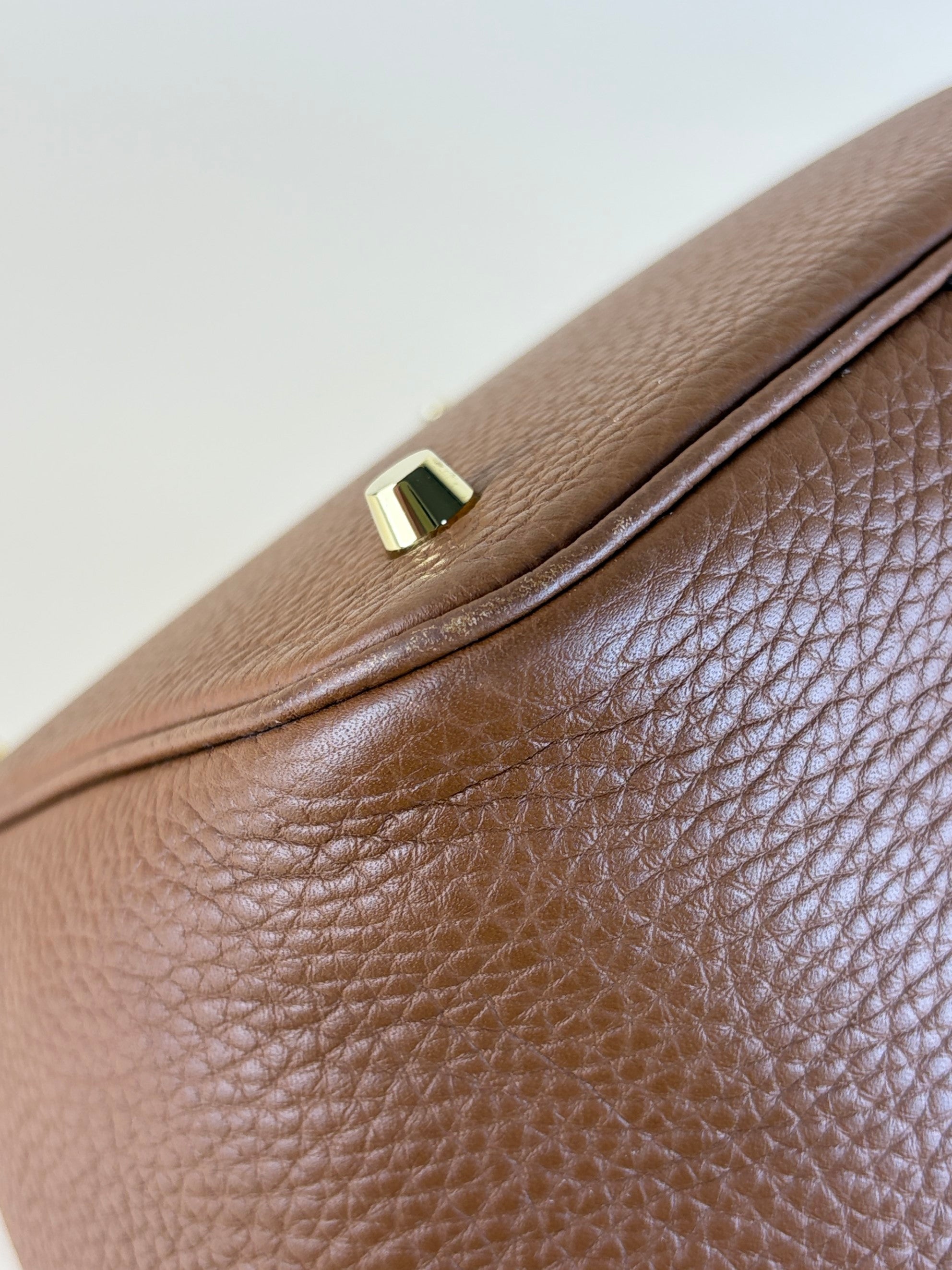 Hermes picotin 22 gold taurillon Clemence leather