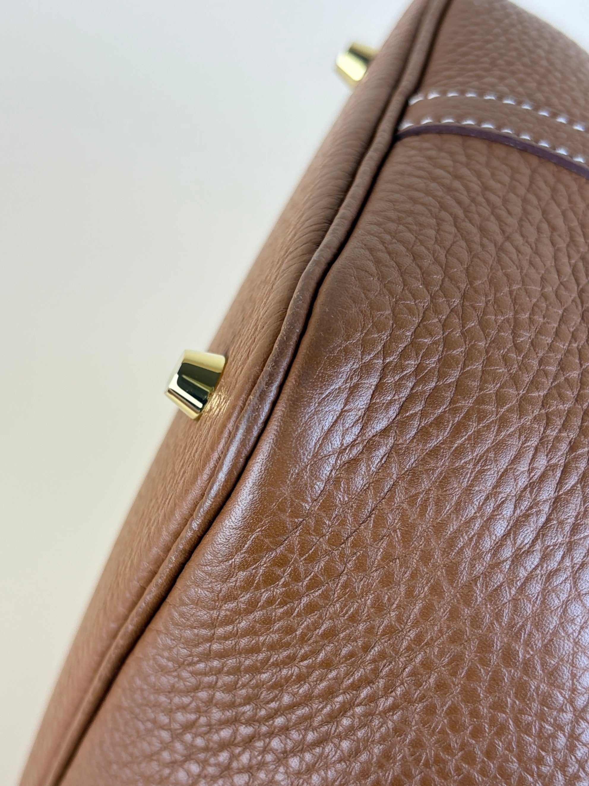 Hermes picotin 22 gold taurillon Clemence leather