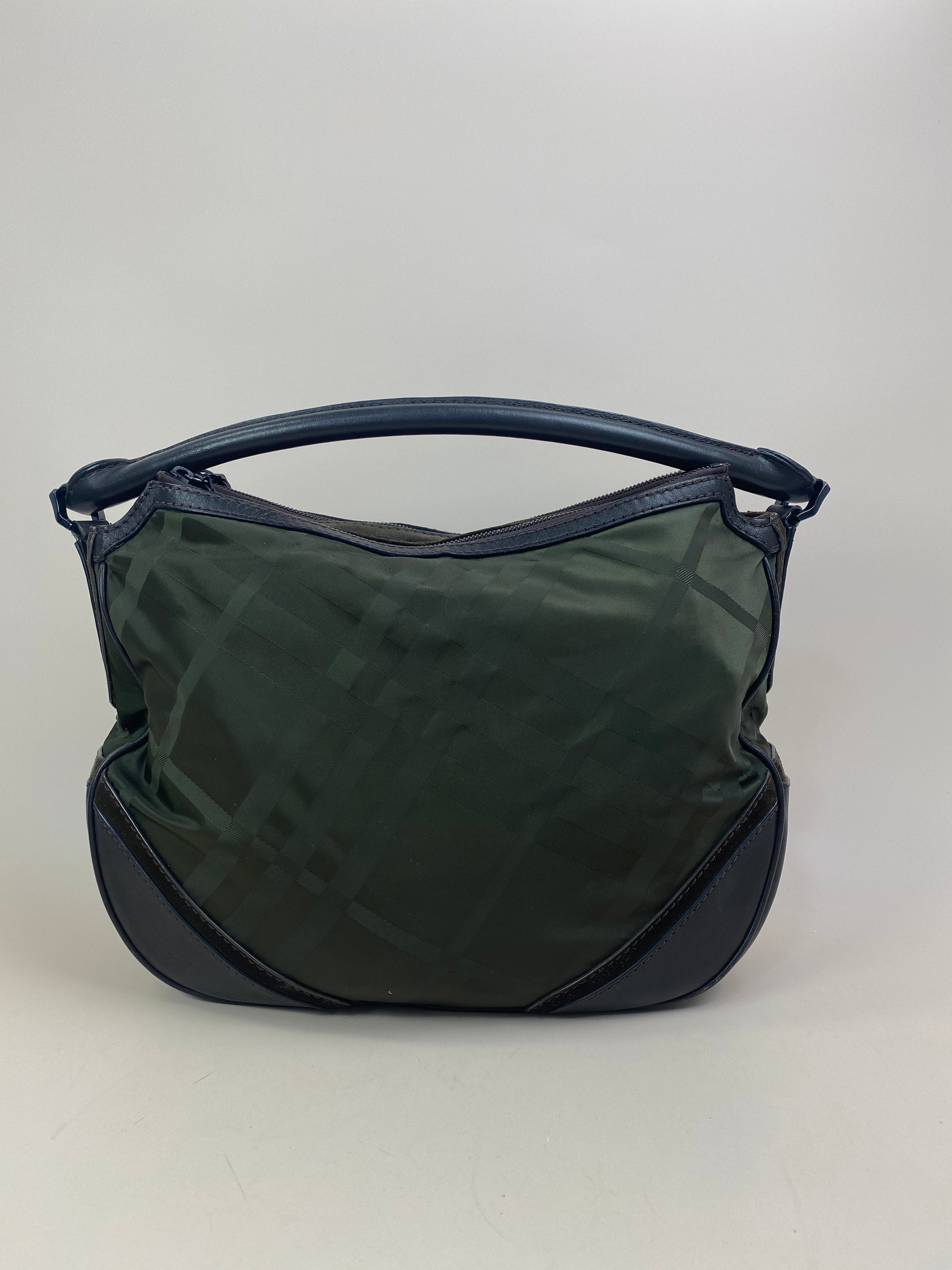 Burberry Bicolor Smoked Brooklyn Hobo Shoulder Bag