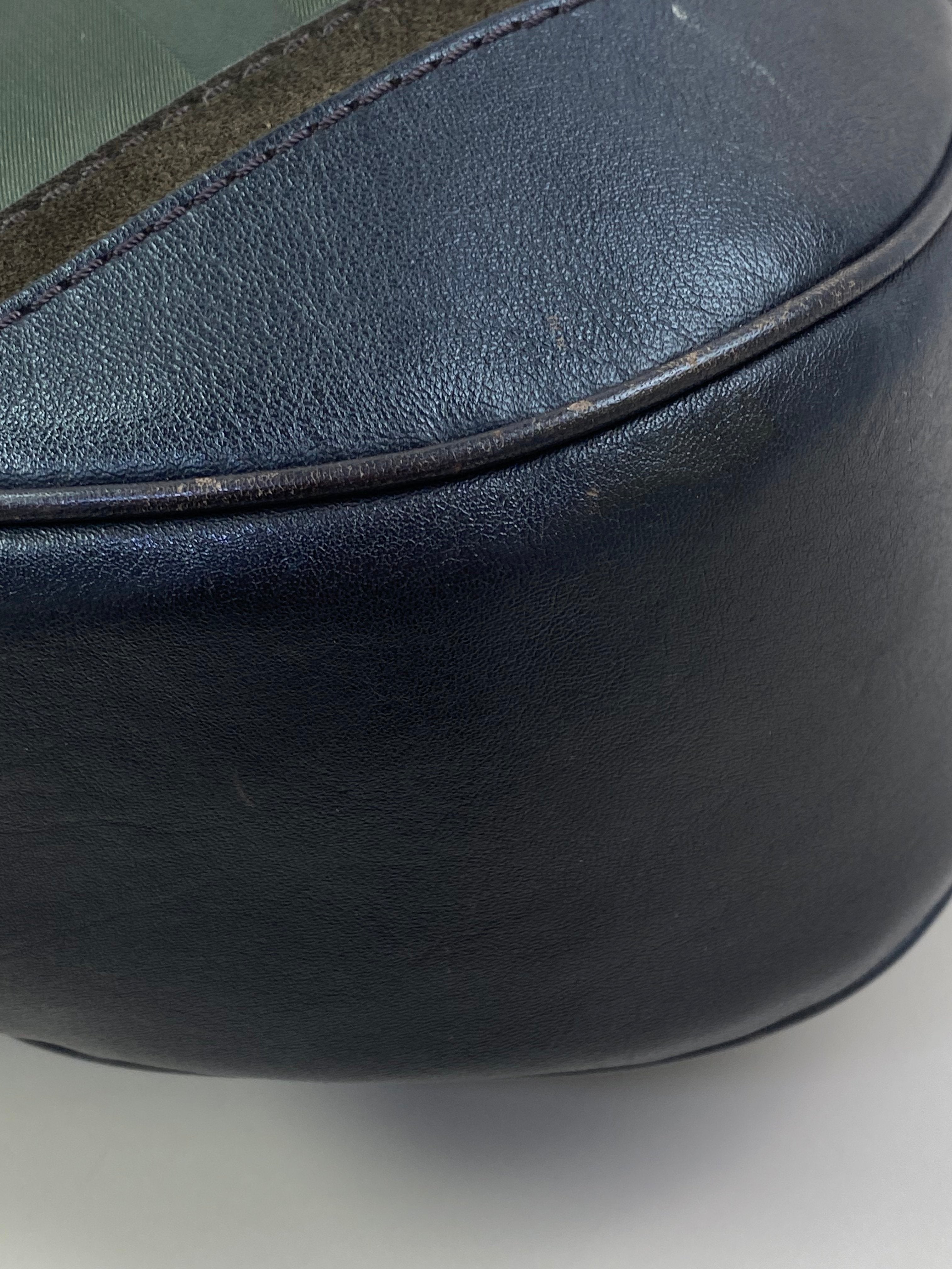 Burberry Bicolor Smoked Brooklyn Hobo Shoulder Bag