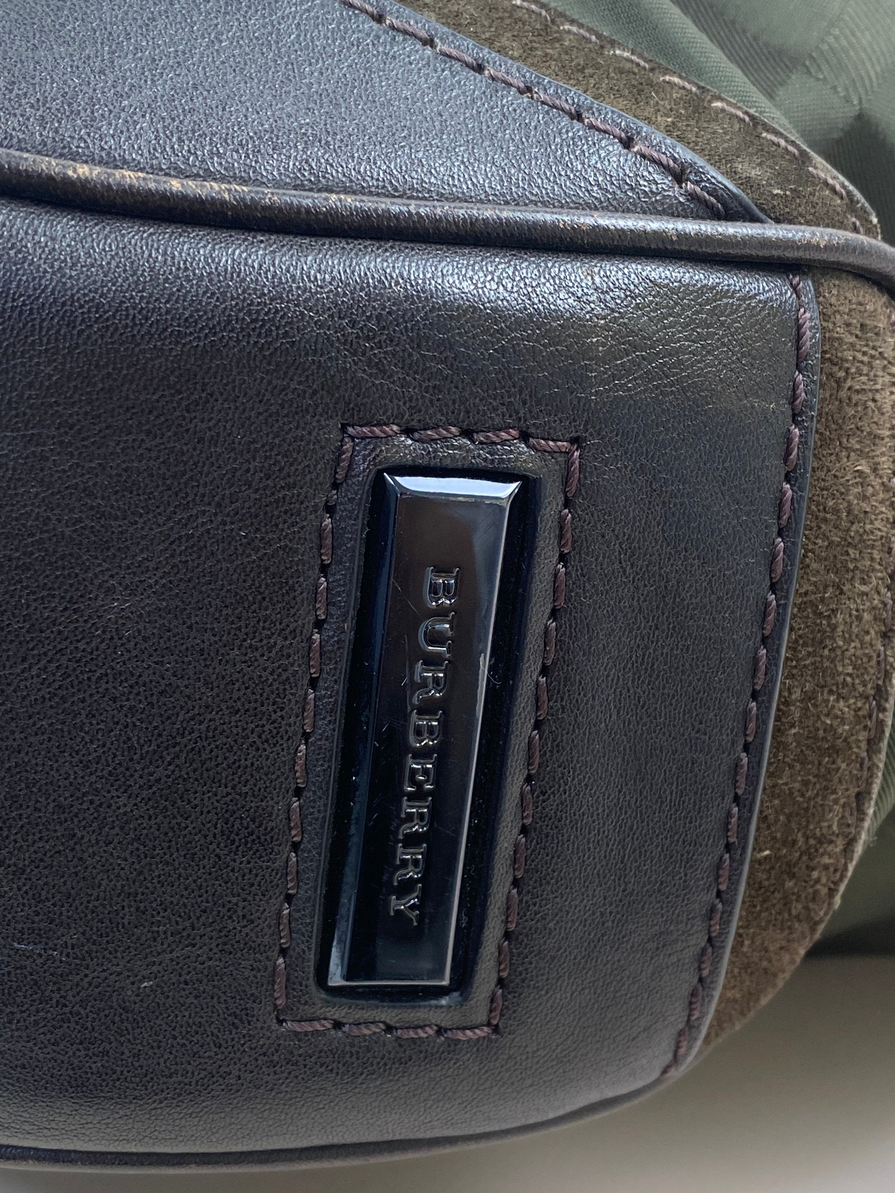 Burberry Bicolor Smoked Brooklyn Hobo Shoulder Bag