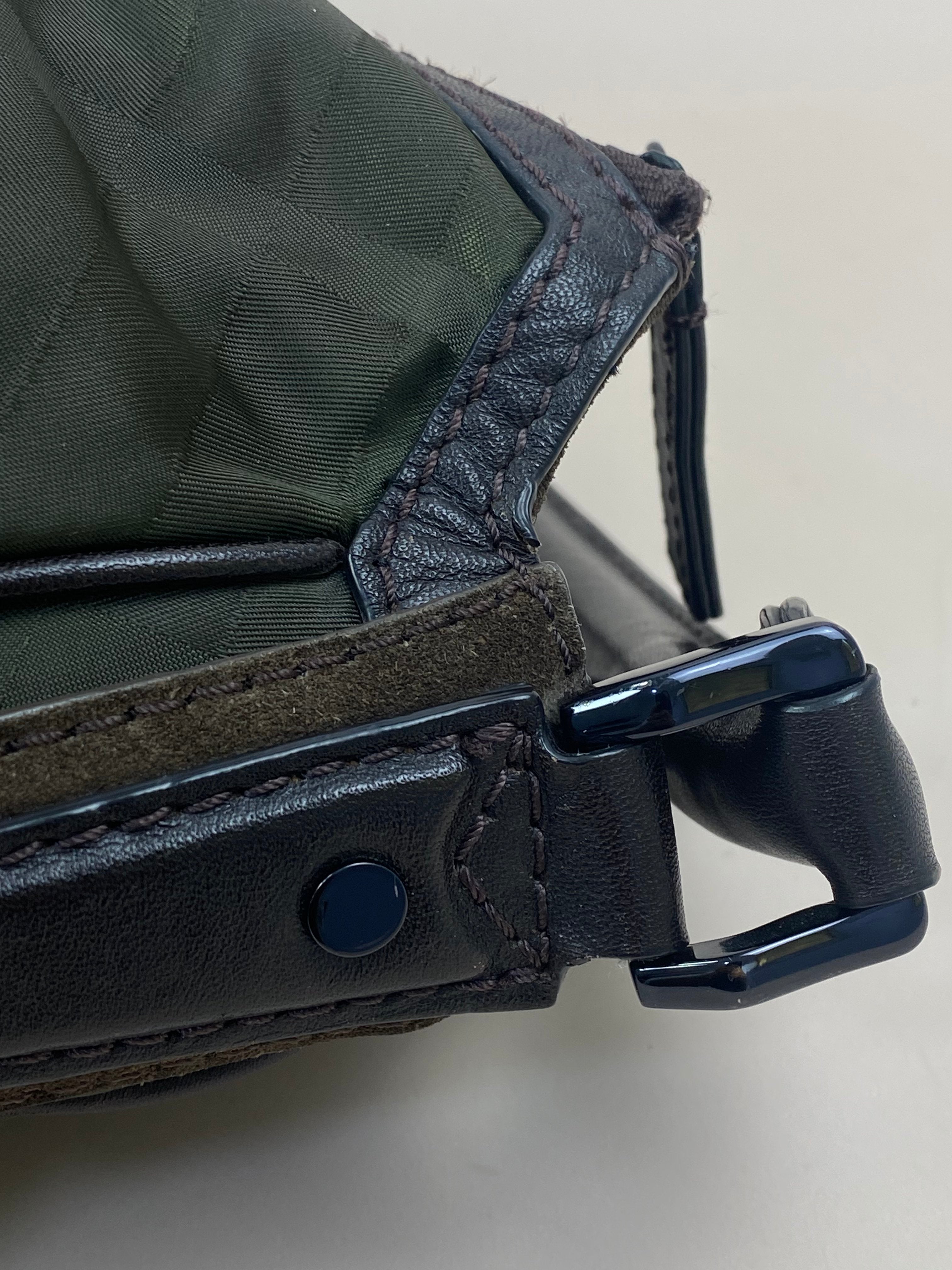 Burberry Bicolor Smoked Brooklyn Hobo Shoulder Bag
