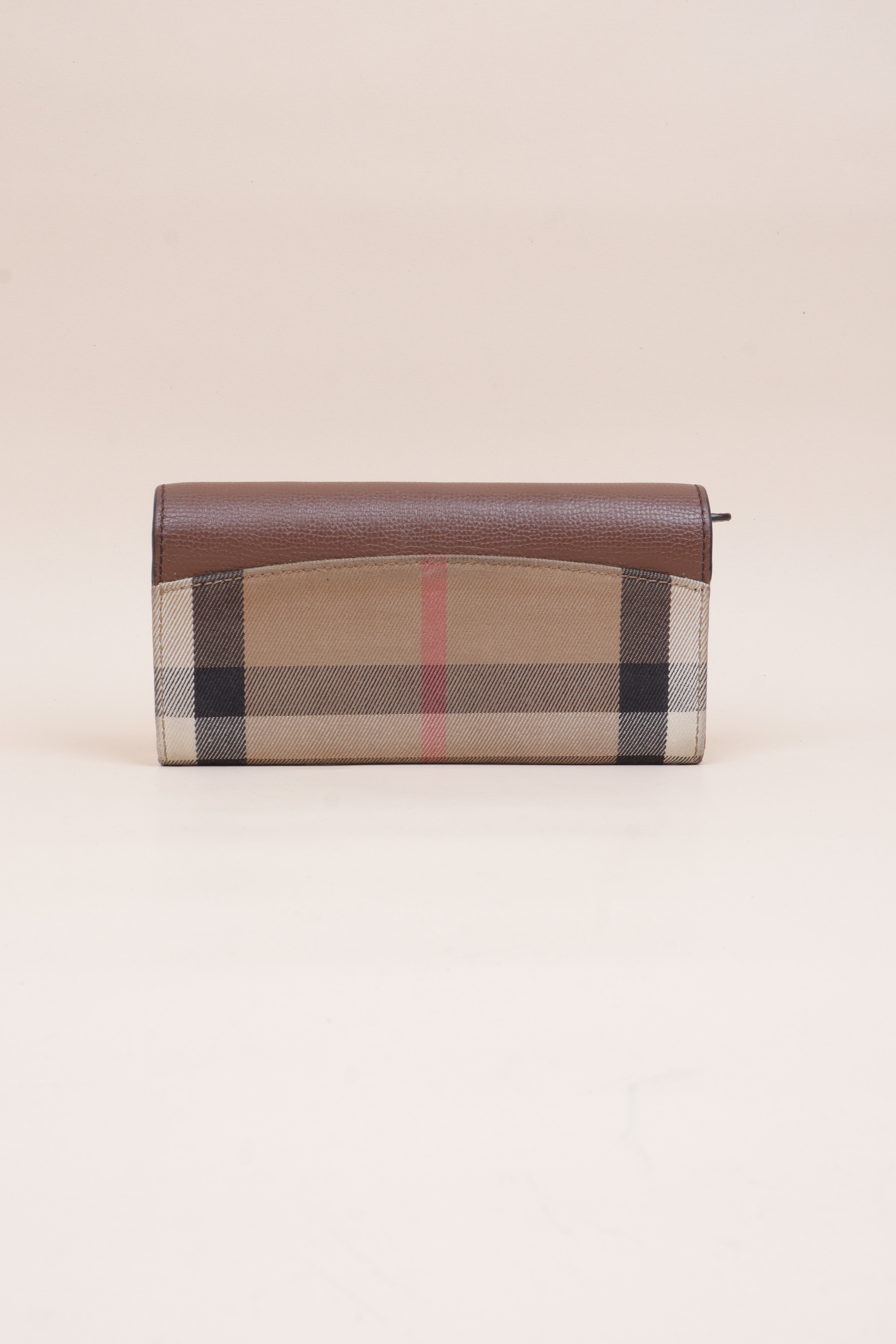 Burberry Bicolor House Check Long Wallet