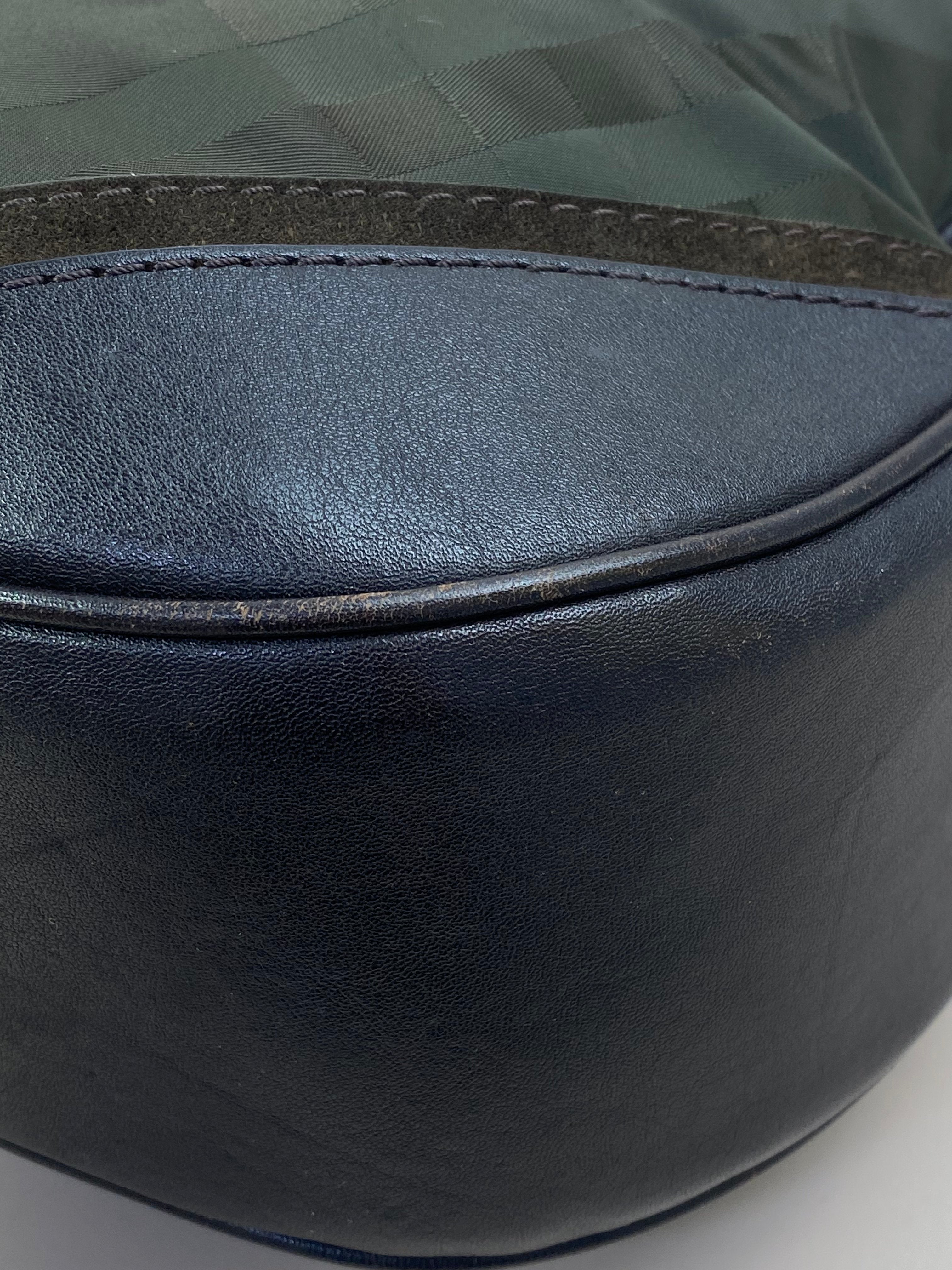 Burberry Bicolor Smoked Brooklyn Hobo Shoulder Bag