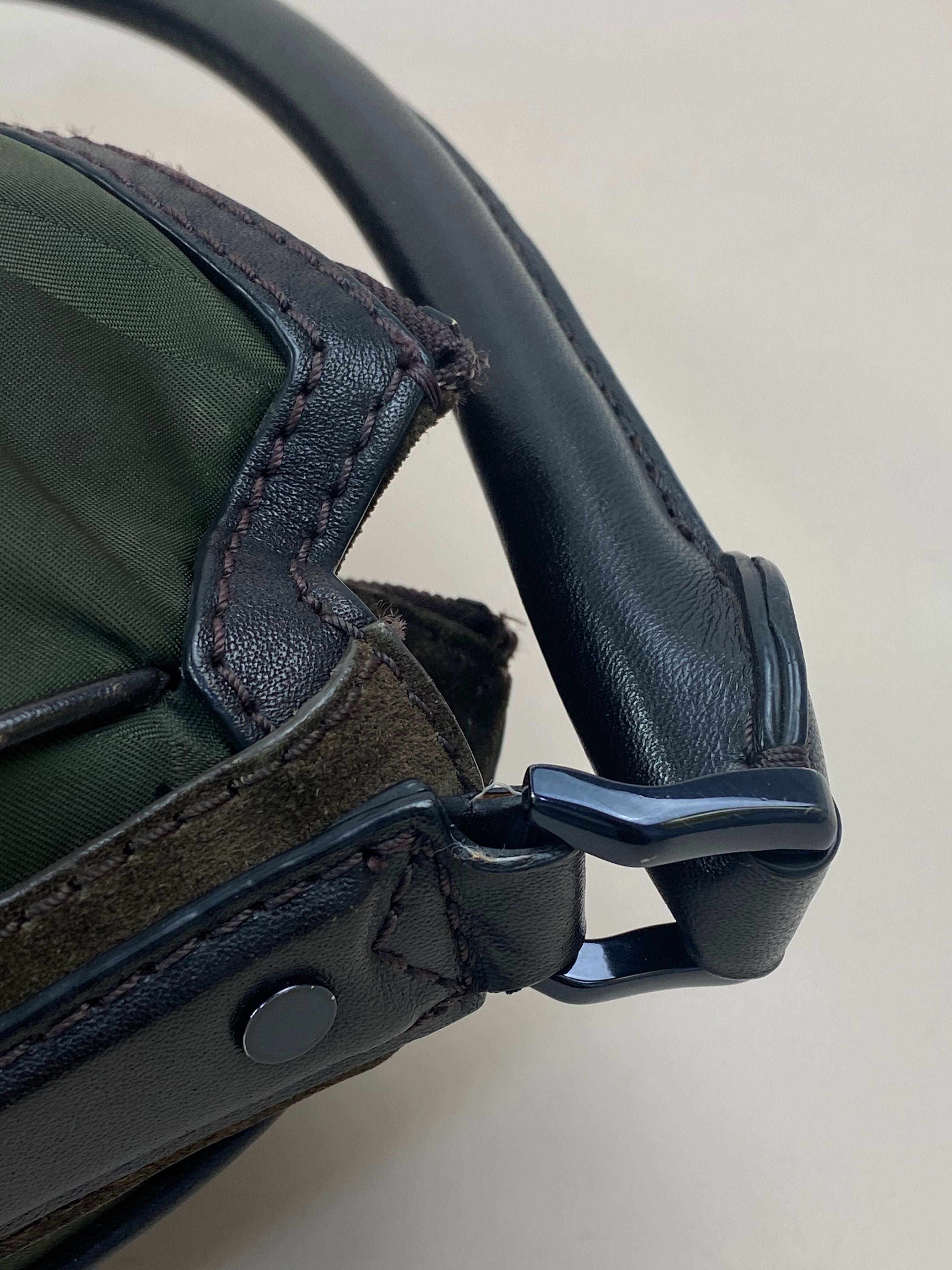 Burberry Bicolor Smoked Brooklyn Hobo Shoulder Bag