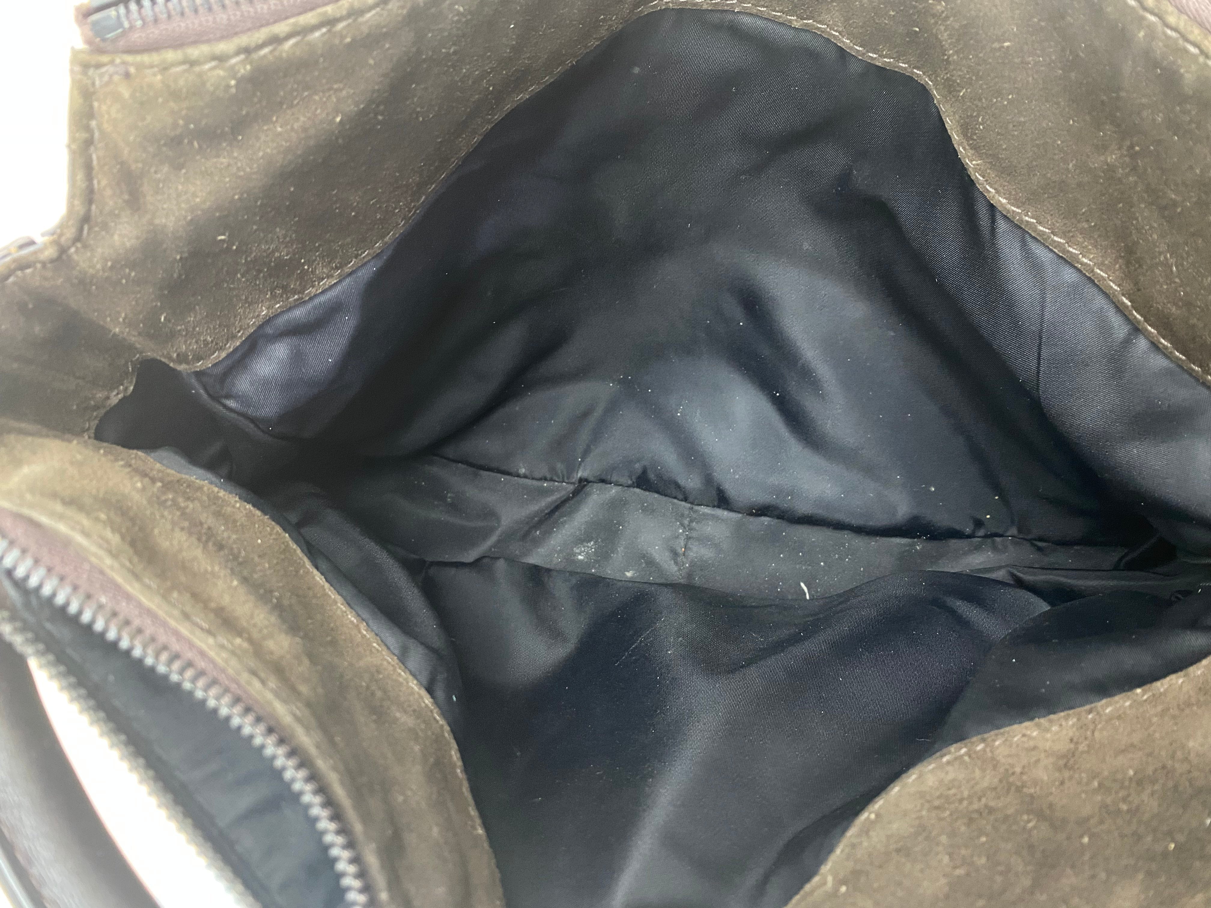Burberry Bicolor Smoked Brooklyn Hobo Shoulder Bag