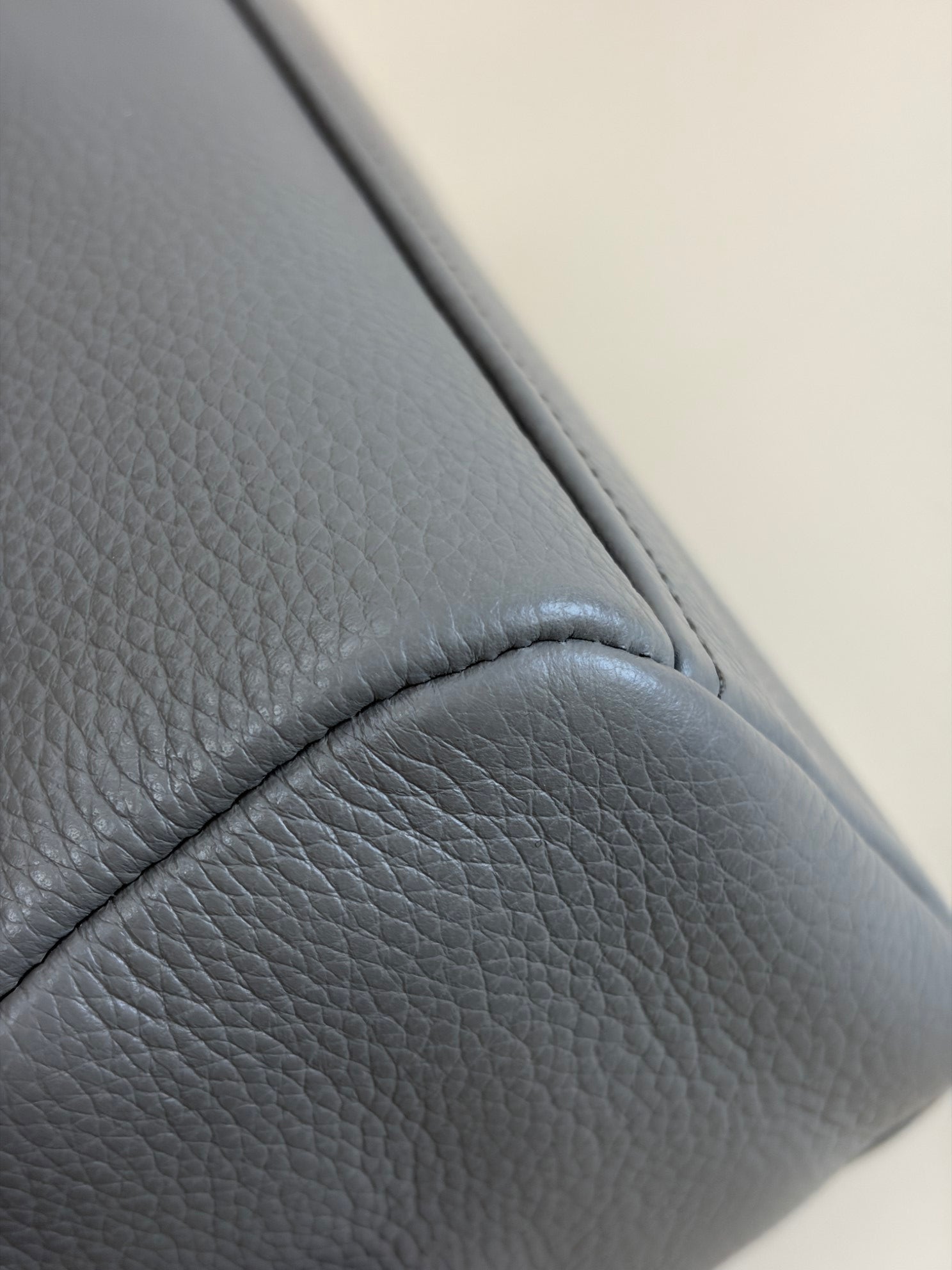 PRADA Baulletto grey leather