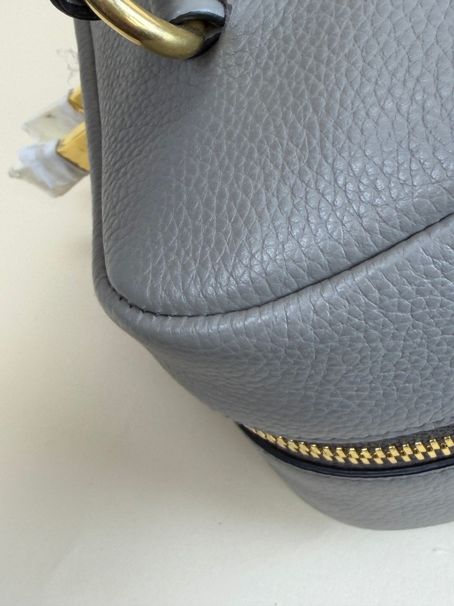 PRADA Baulletto grey leather