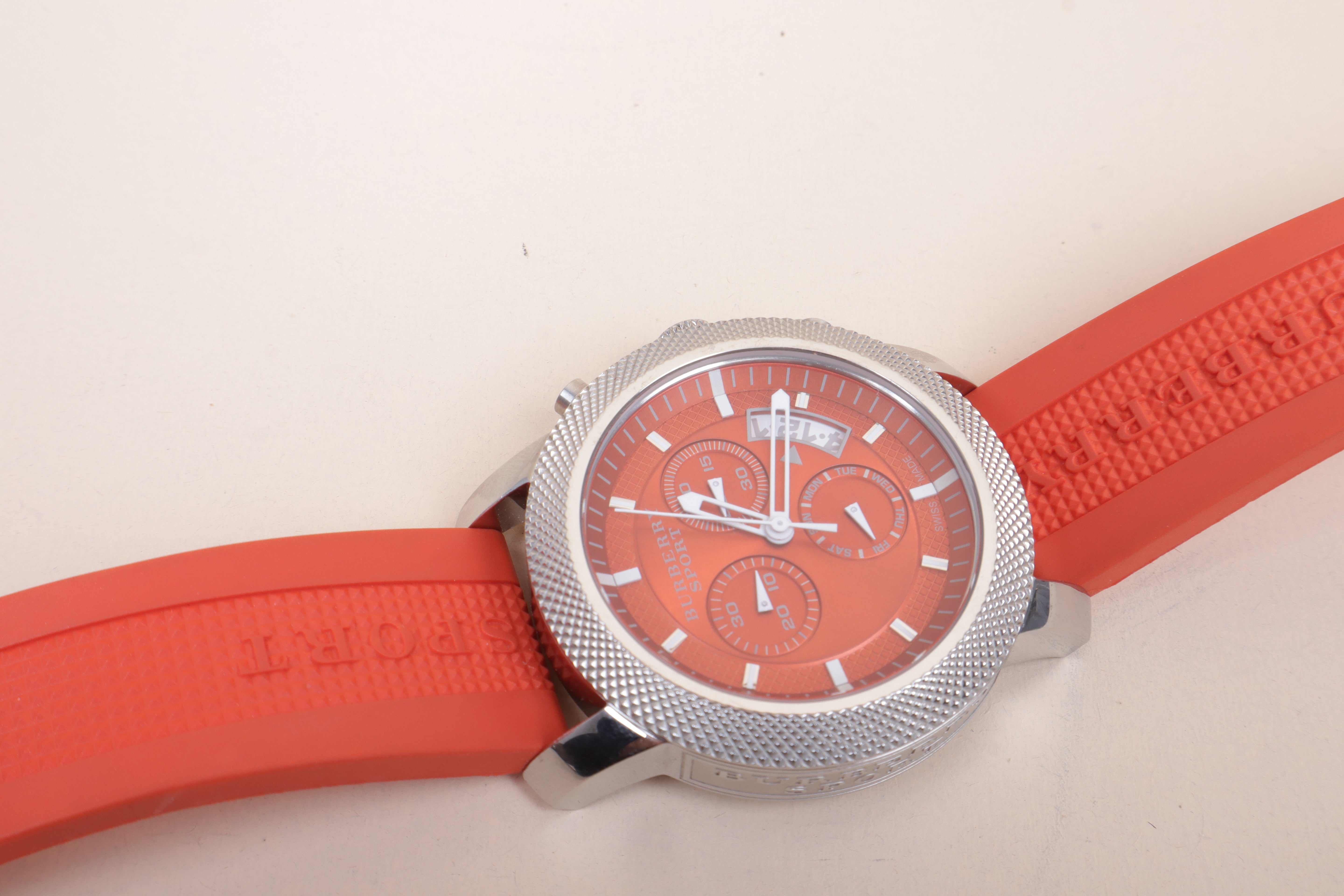 Burberry Stainless Steel Chronograph Sport Unisex Watch