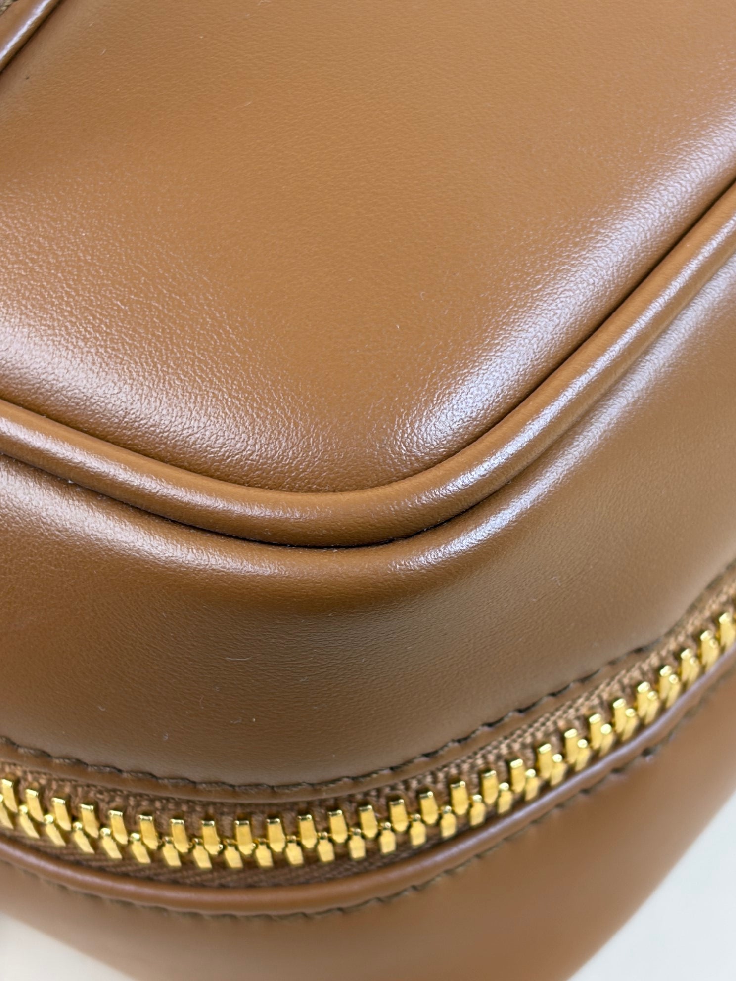 Miu Miu Cognac large Arcadie Soft Padded Bag