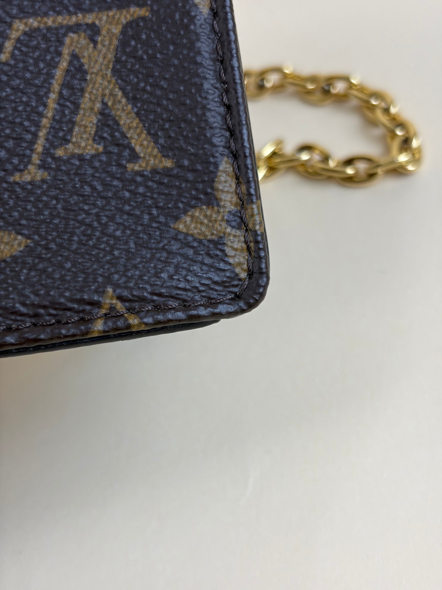 Louis Vuitton lily monogram wallet on chain
