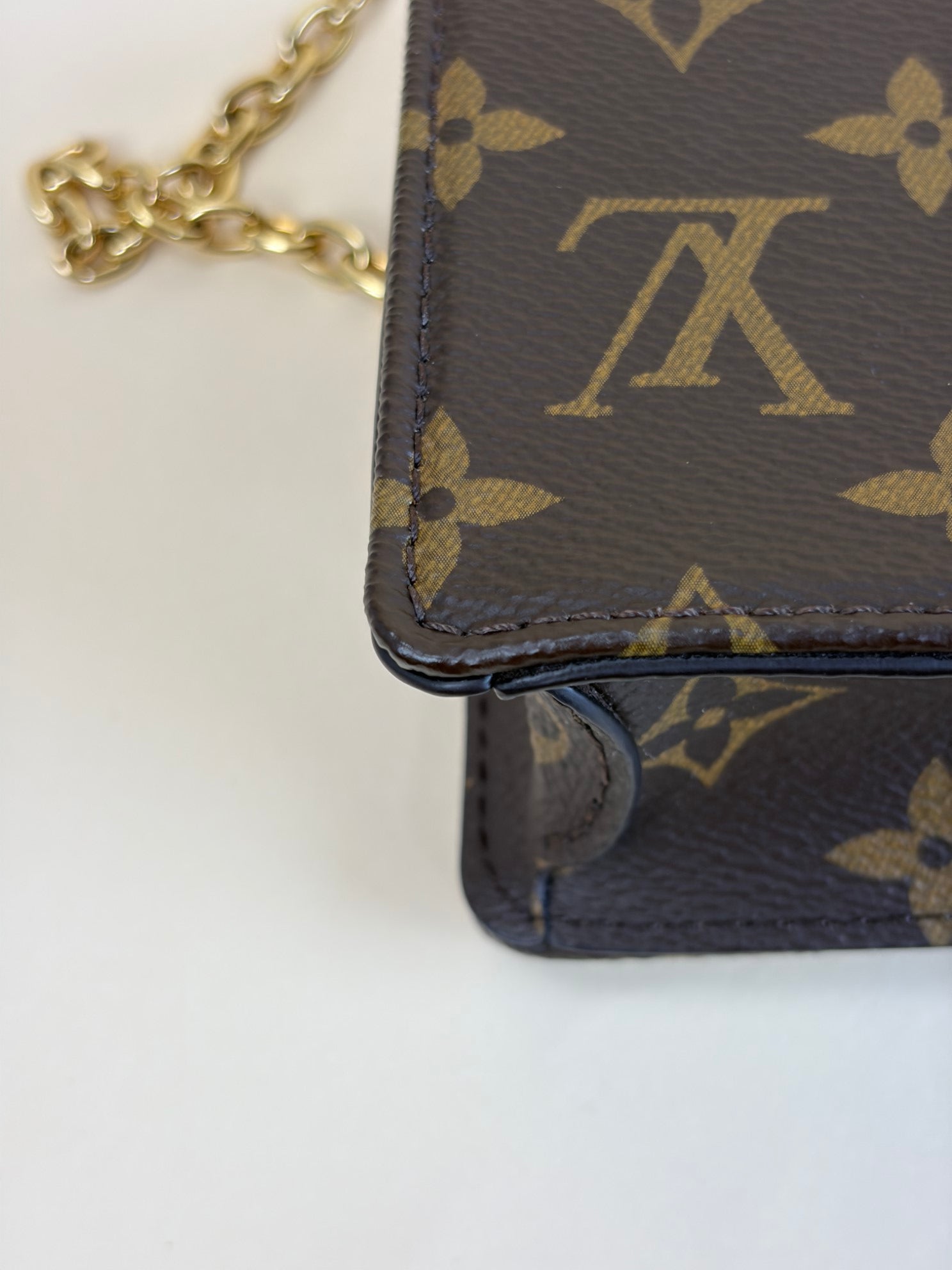 Louis Vuitton lily monogram wallet on chain