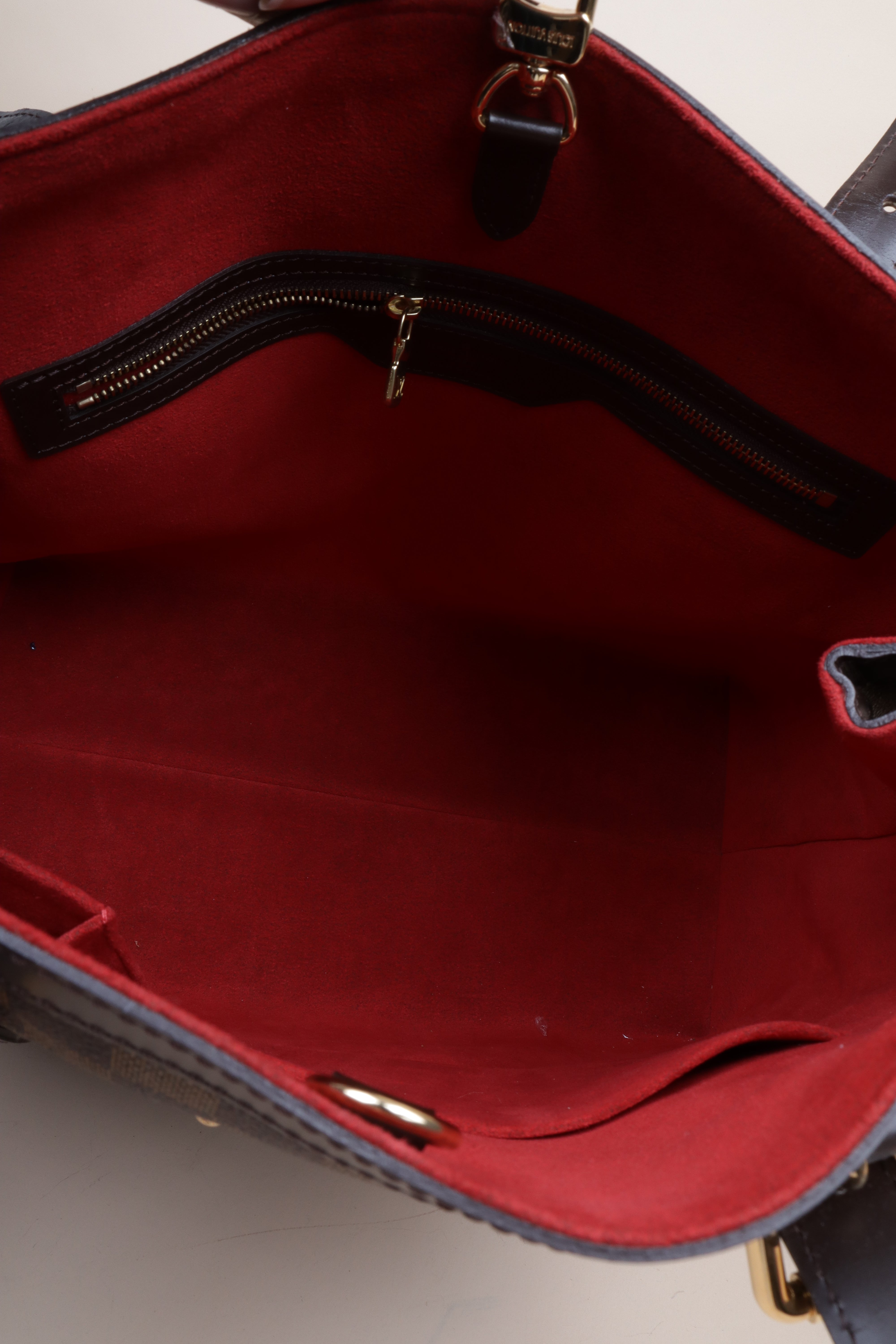 Louis Vuitton Damier Ebene Hampstead MM Shoulder Bag