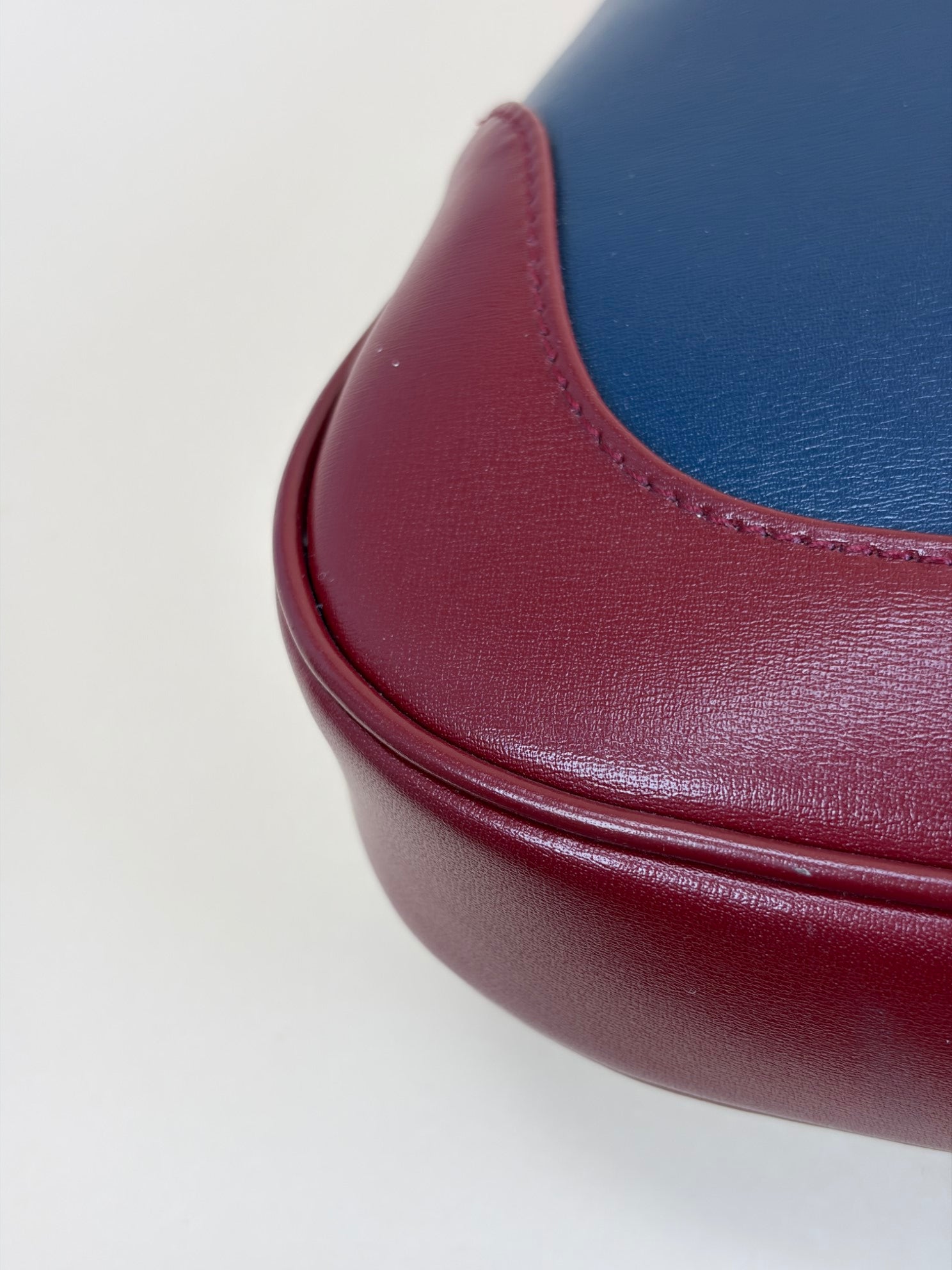 Gucci blue/cherry red Bicolor Jackie 1961 Hobo Bag