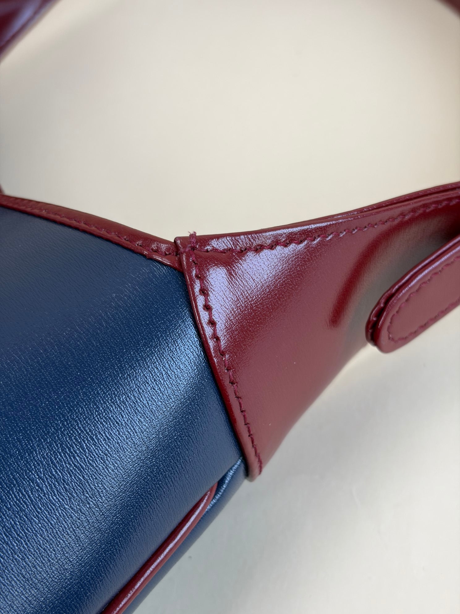 Gucci blue/cherry red Bicolor Jackie 1961 Hobo Bag