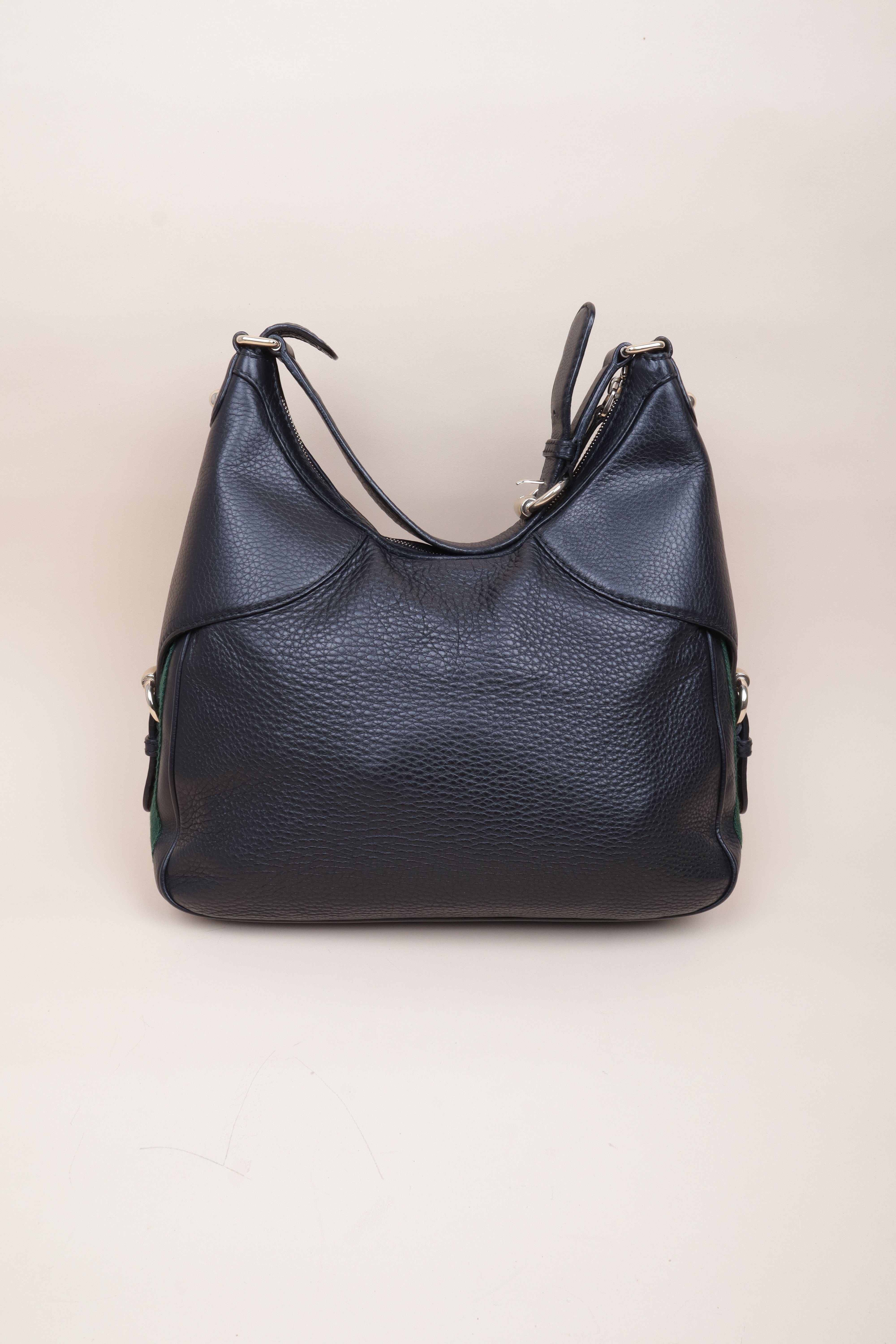 Gucci Black Ophidia Heritage Horsebit Hobo Bag