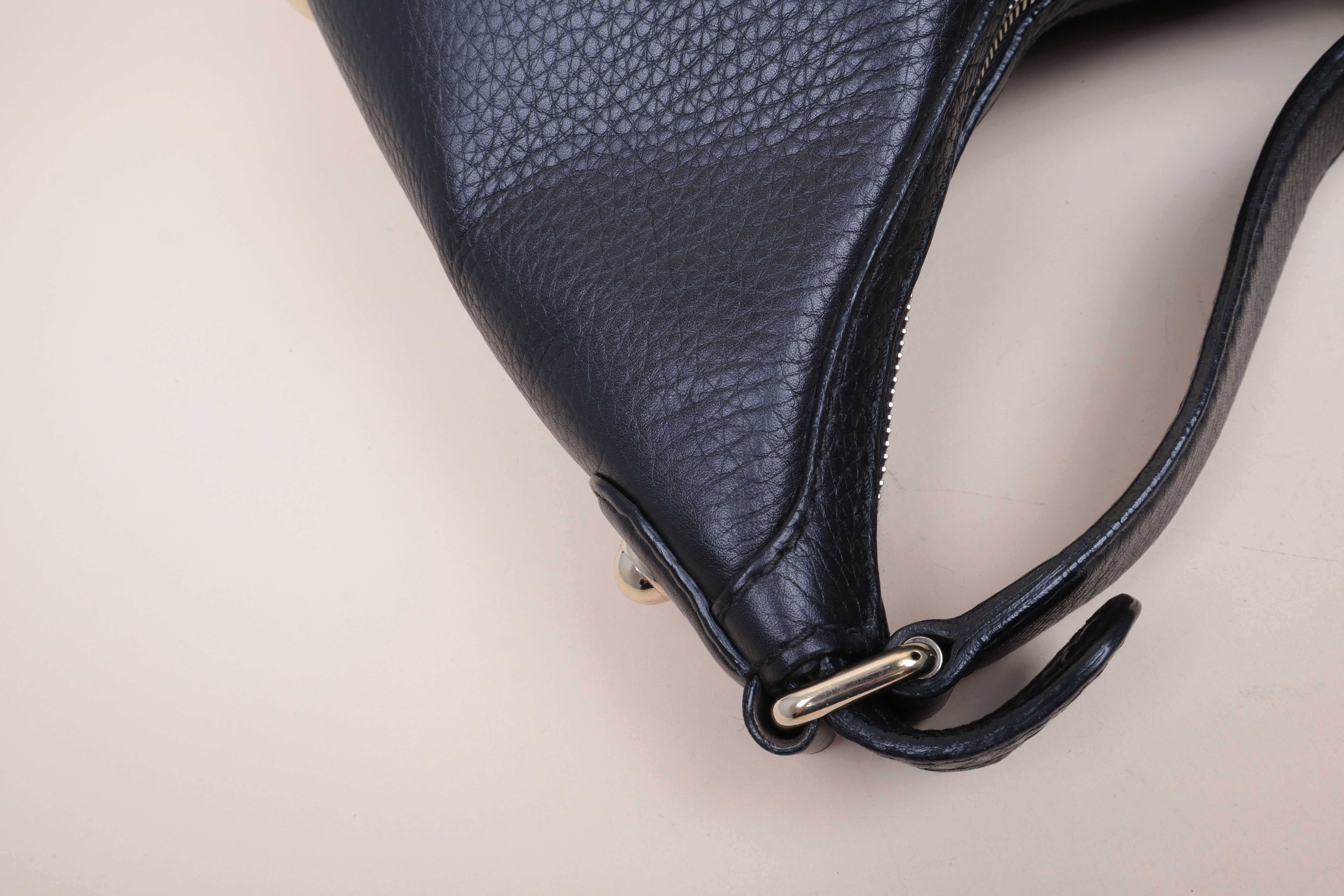 Gucci Black Ophidia Heritage Horsebit Hobo Bag