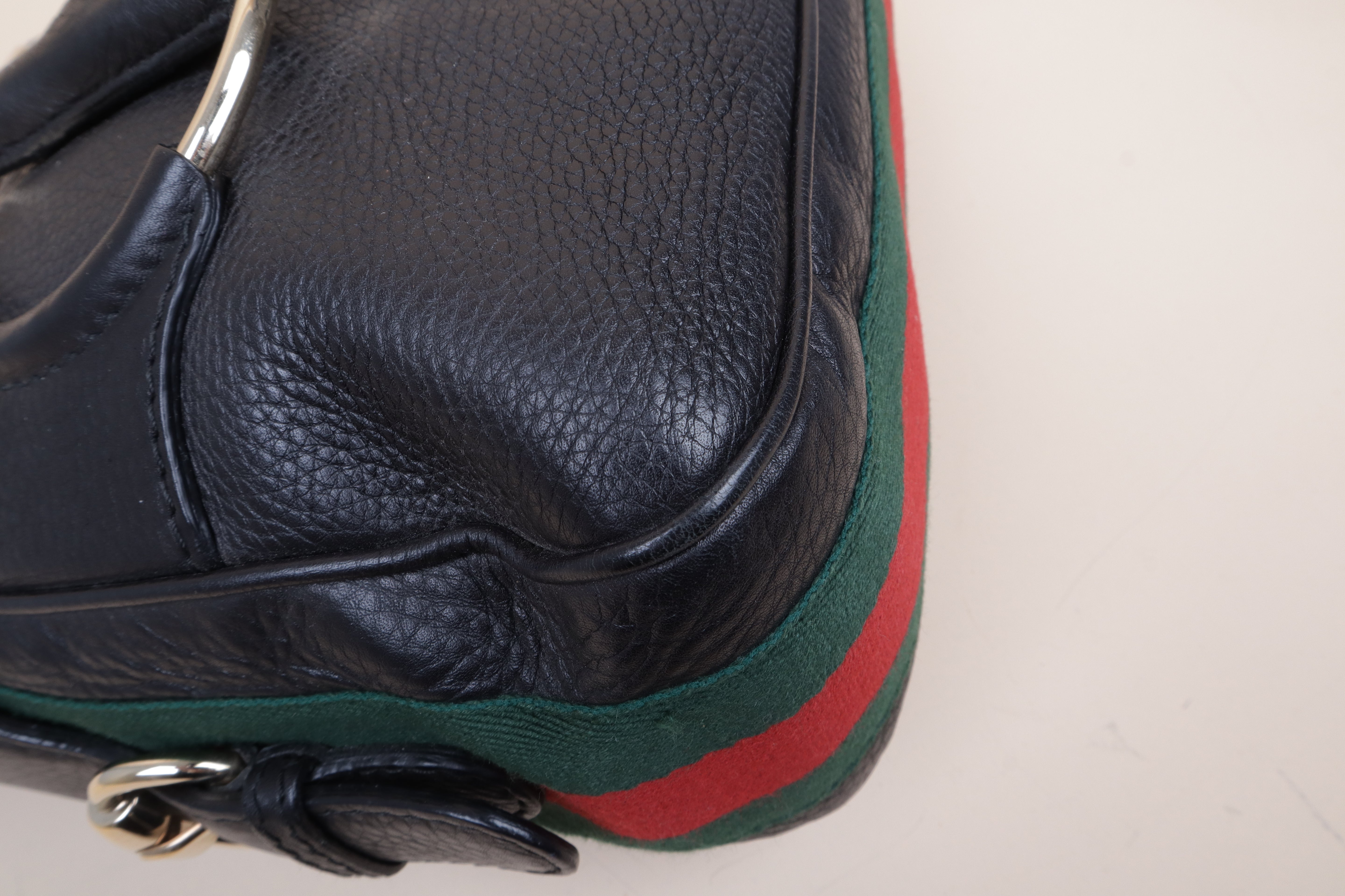Gucci Black Ophidia Heritage Horsebit Hobo Bag