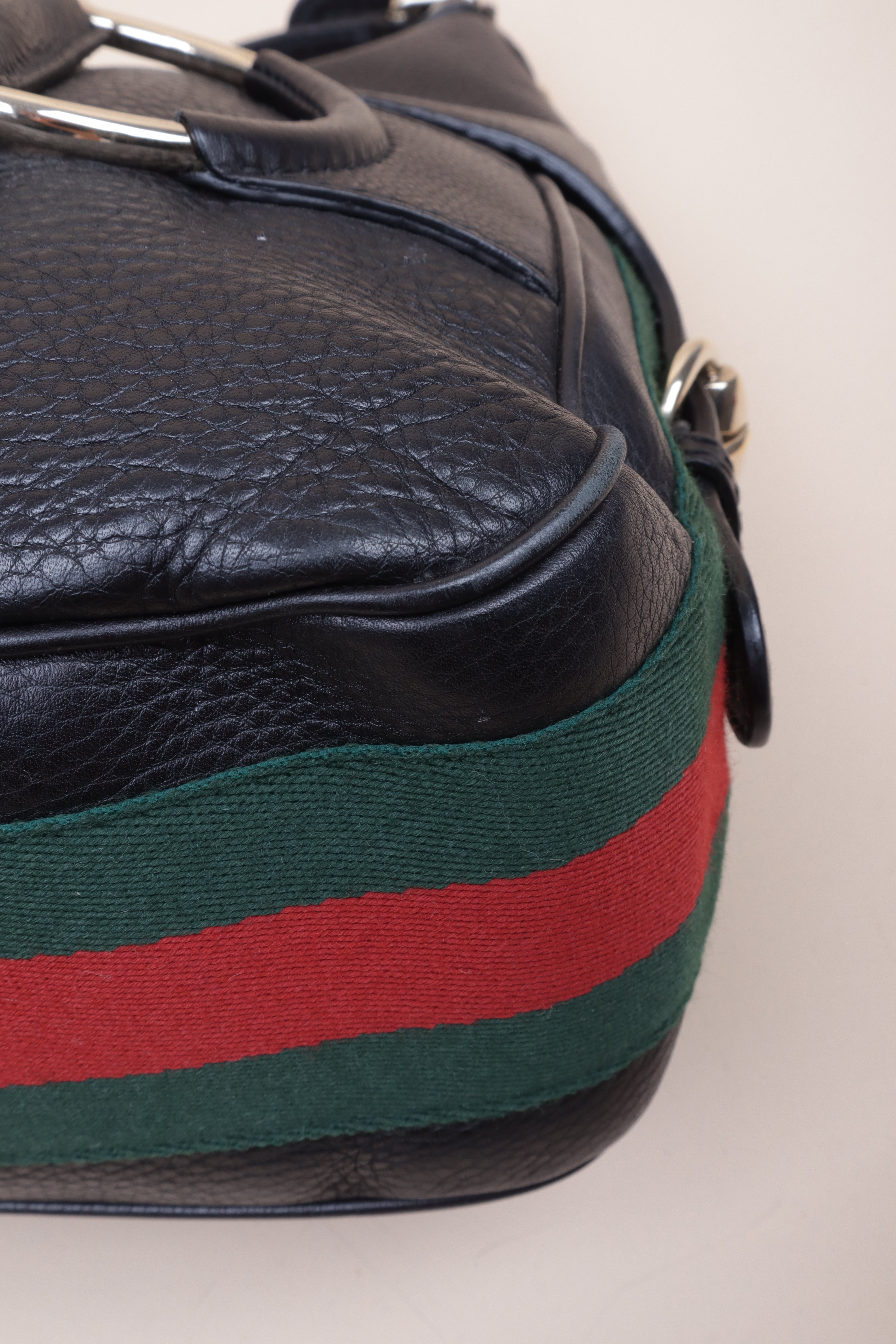 Gucci Black Ophidia Heritage Horsebit Hobo Bag