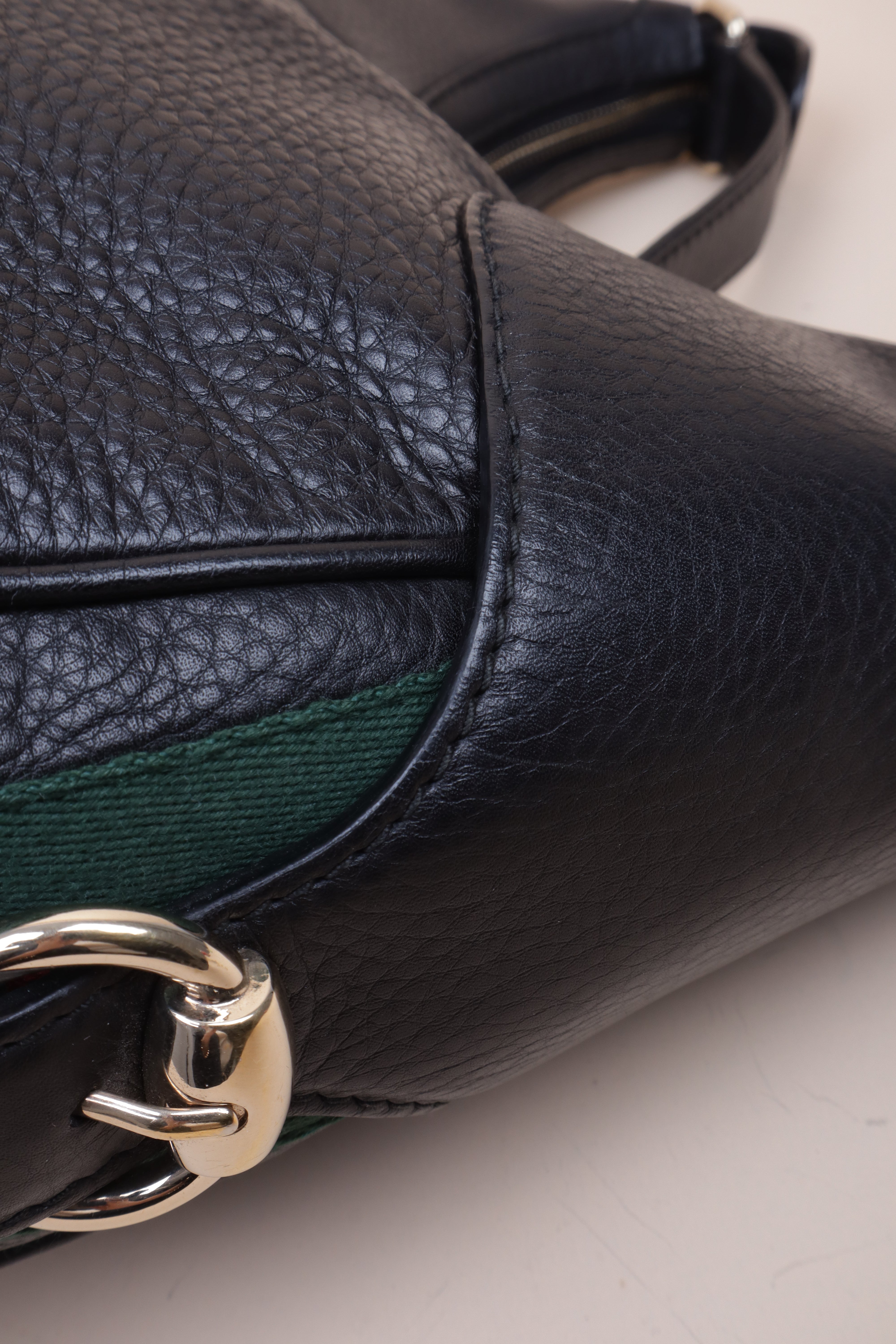 Gucci Black Ophidia Heritage Horsebit Hobo Bag