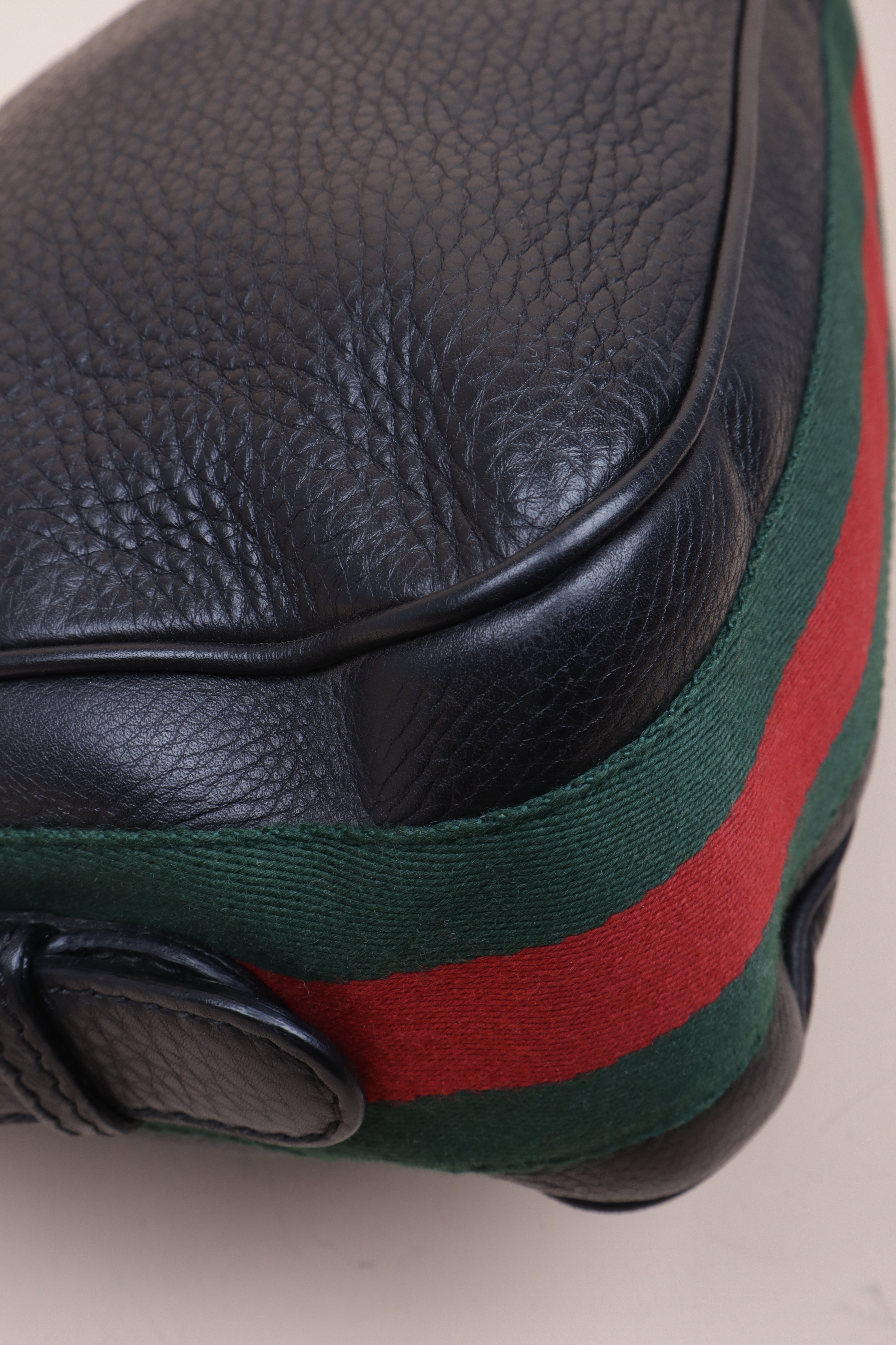 Gucci Black Ophidia Heritage Horsebit Hobo Bag