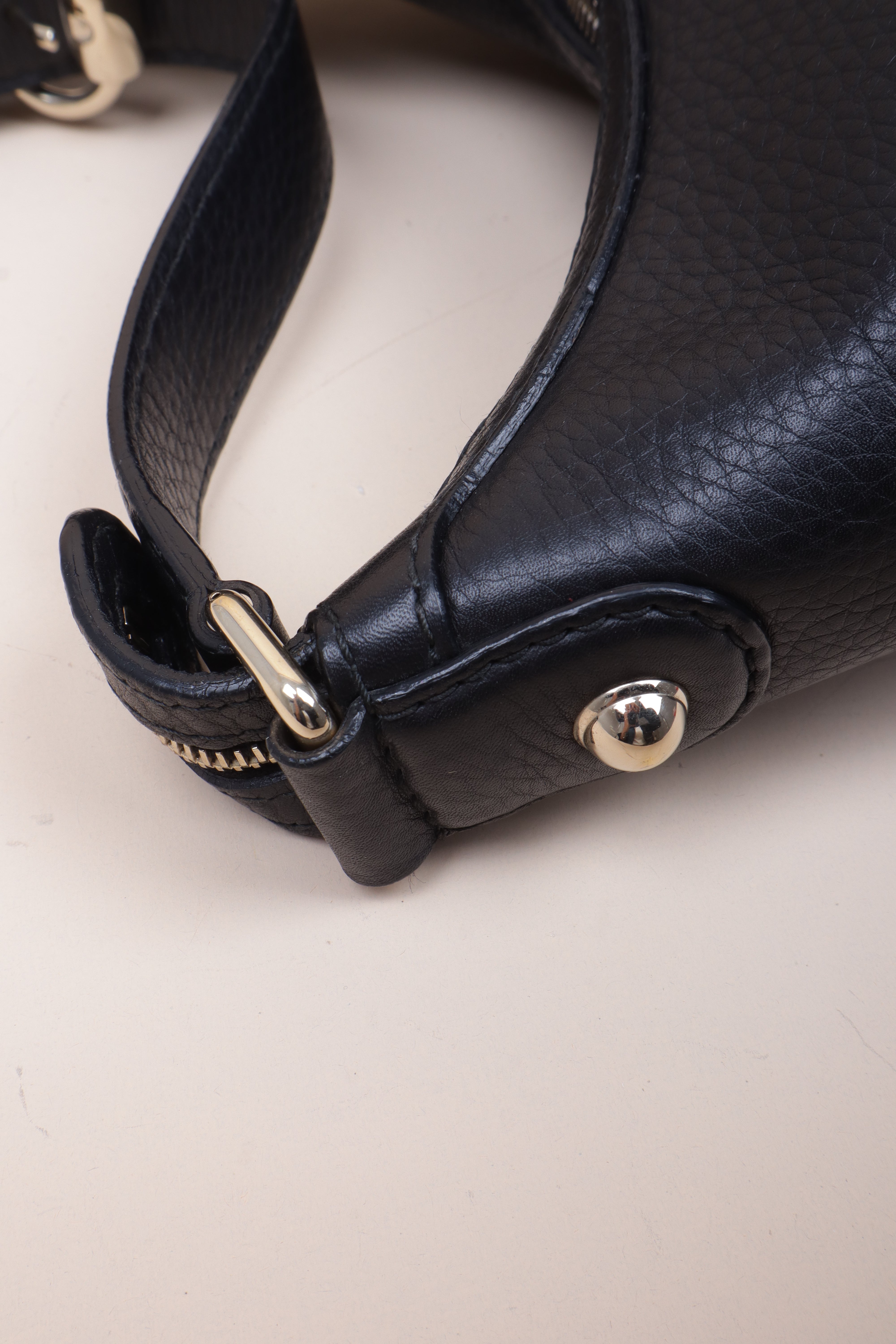 Gucci Black Ophidia Heritage Horsebit Hobo Bag