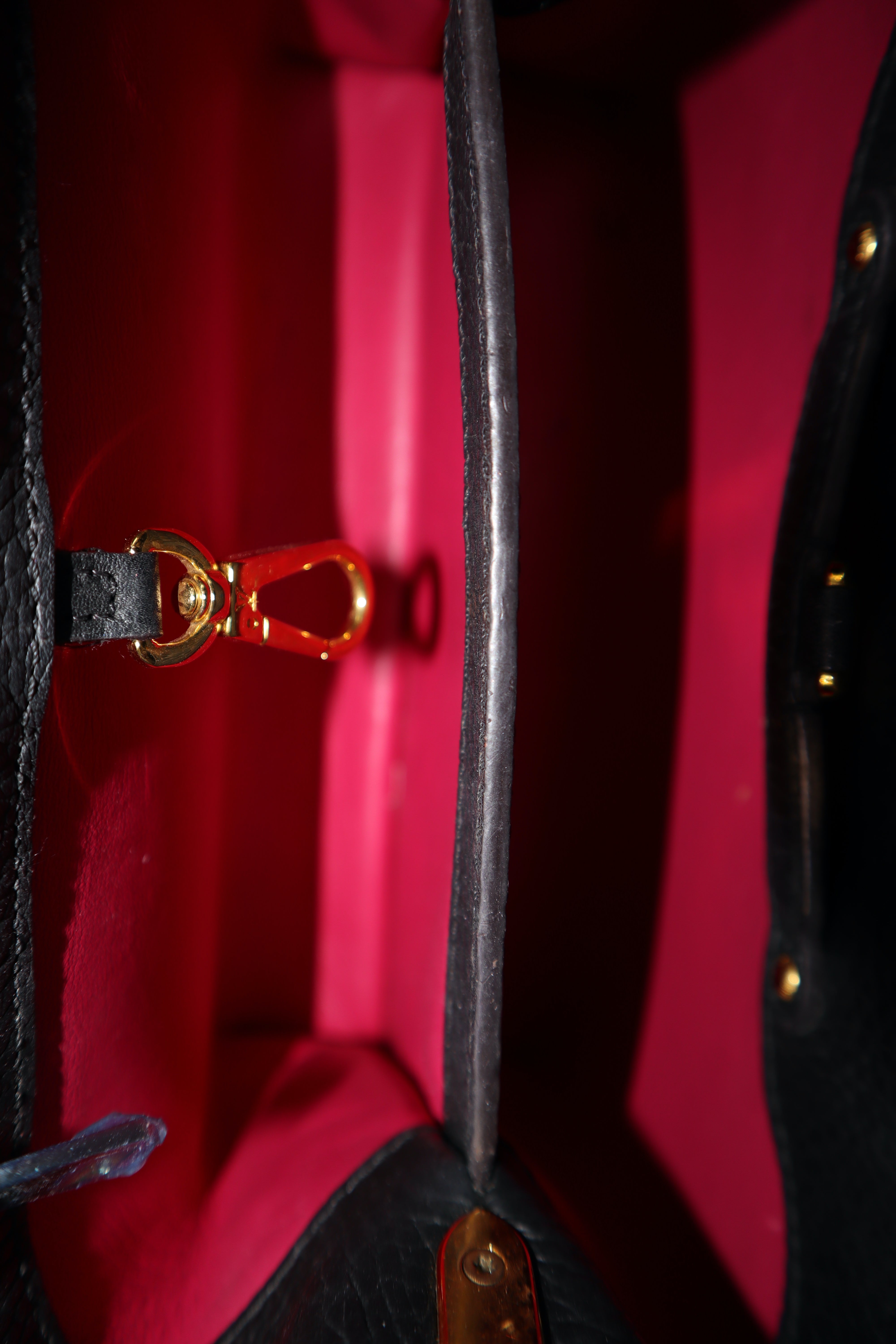 Louis Vuitton Black BB Capucines Handbag