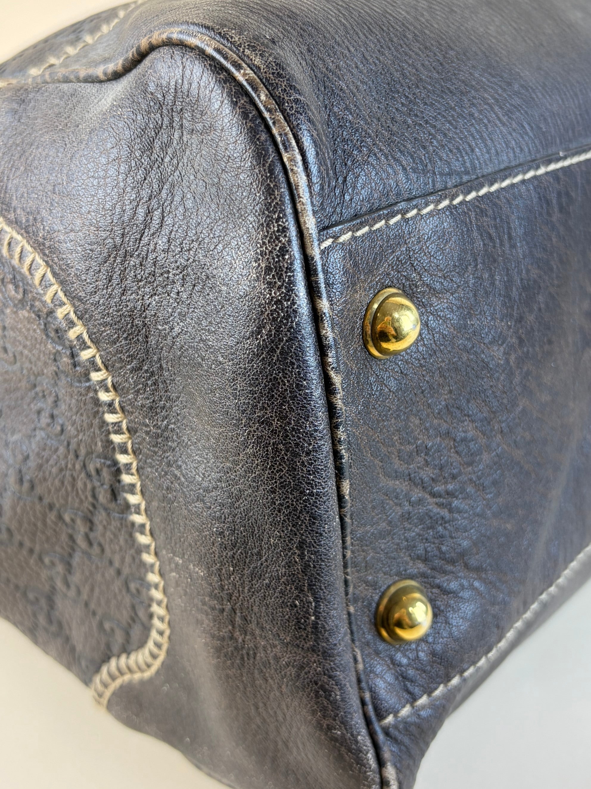 Gucci Brown Guccissima Pelham Shoulder Bag