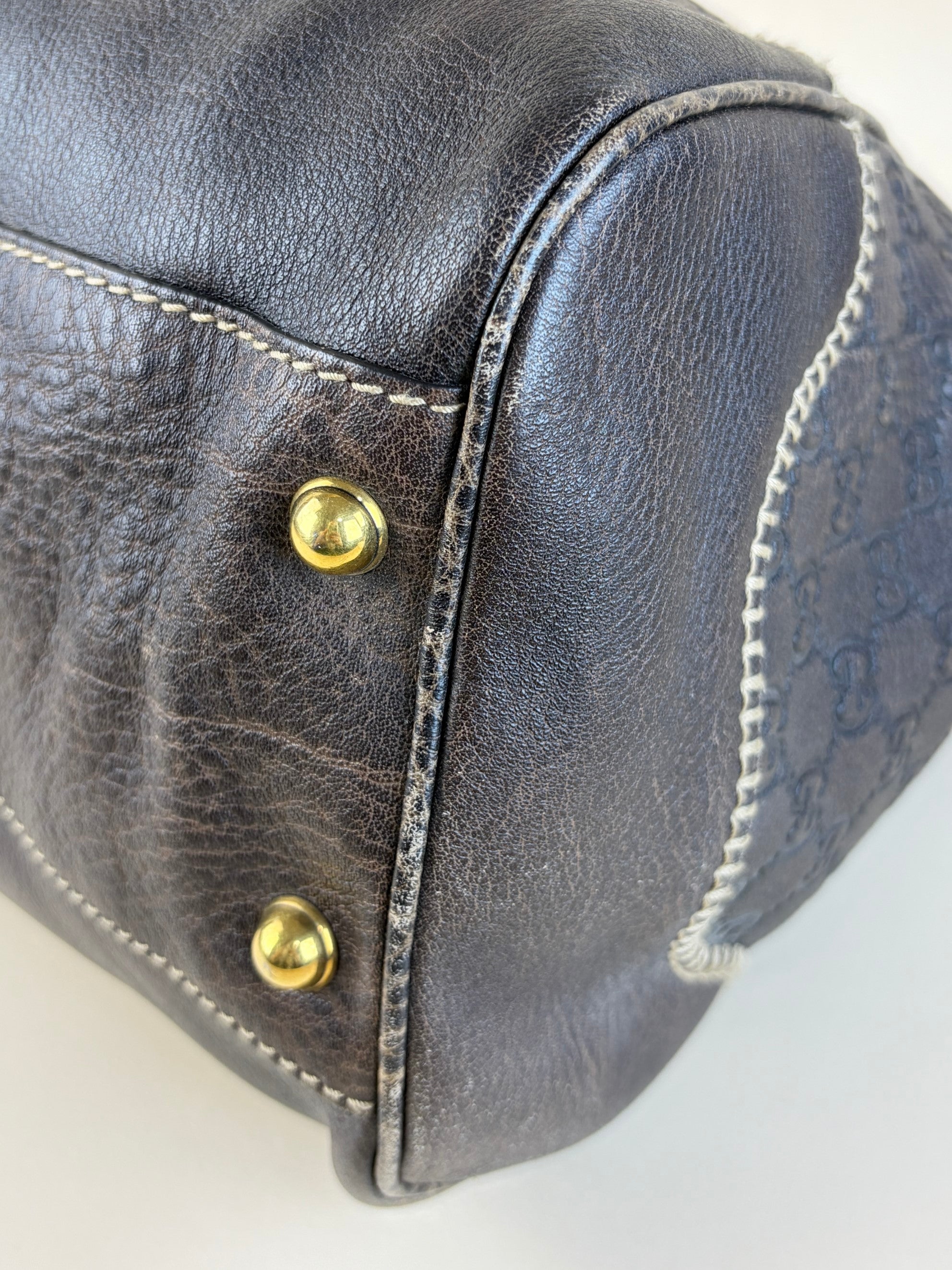 Gucci Brown Guccissima Pelham Shoulder Bag