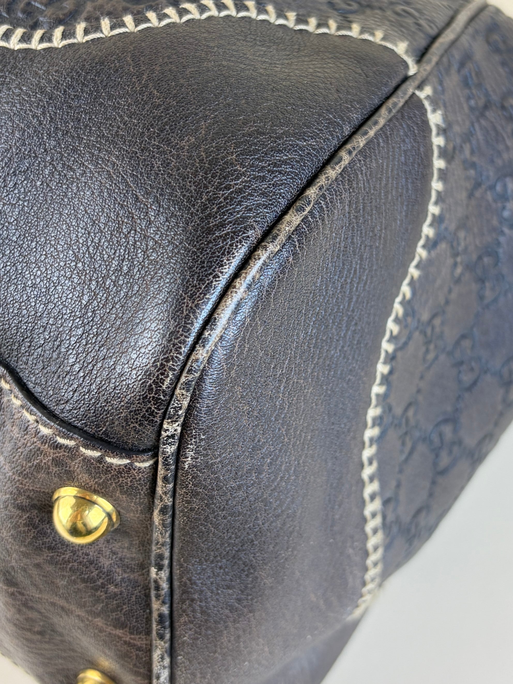 Gucci Brown Guccissima Pelham Shoulder Bag