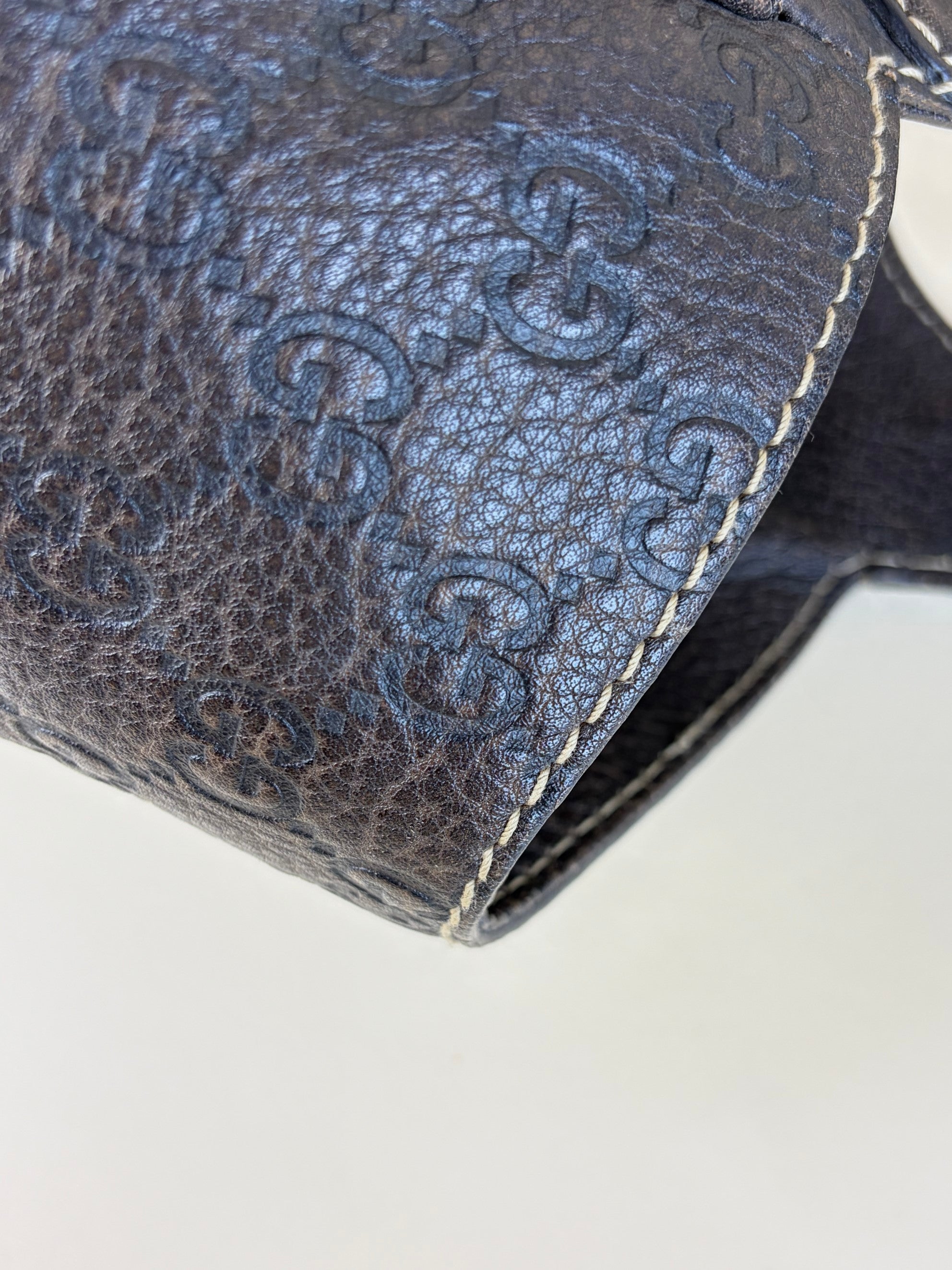 Gucci Brown Guccissima Pelham Shoulder Bag