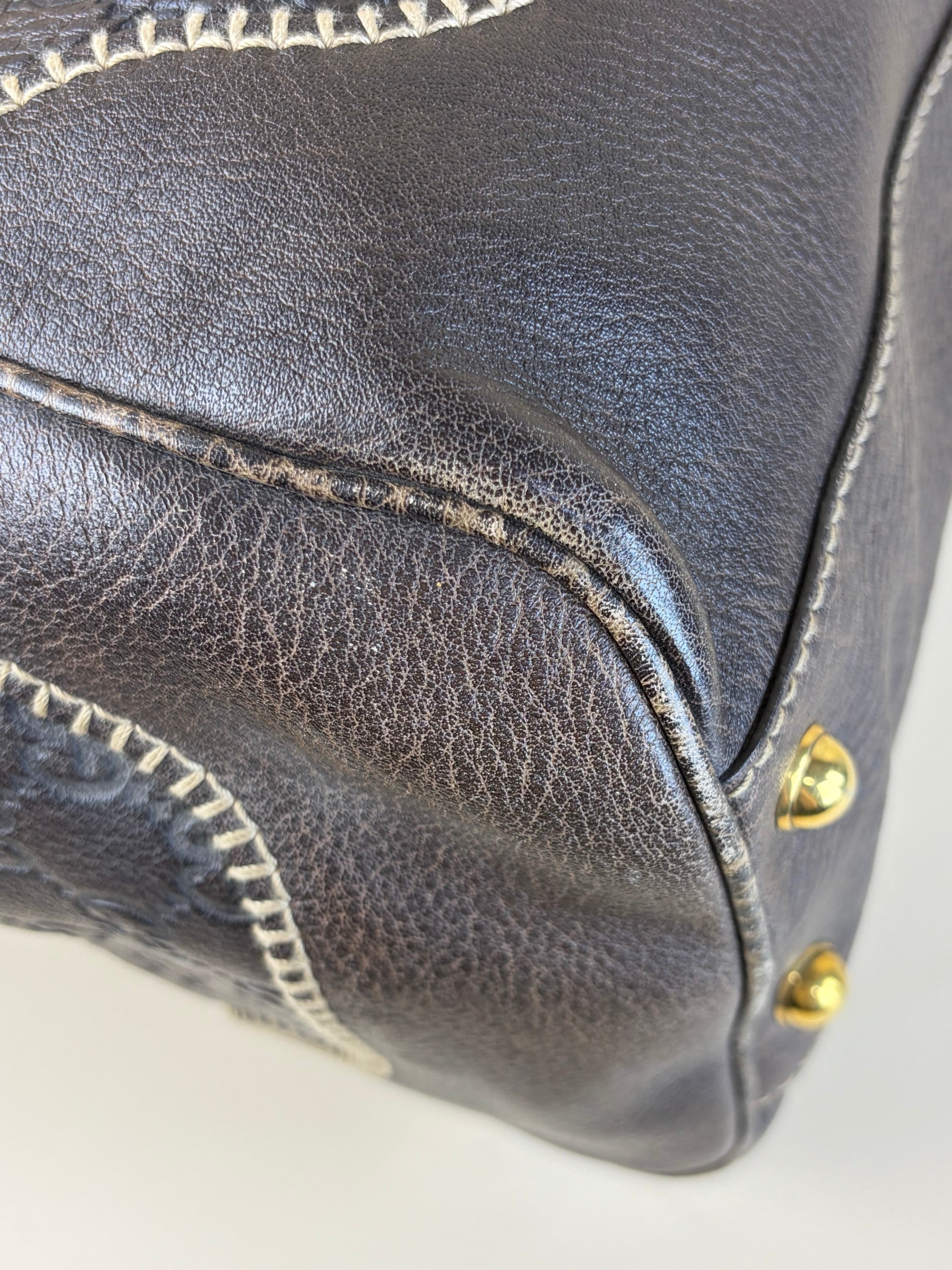 Gucci Brown Guccissima Pelham Shoulder Bag