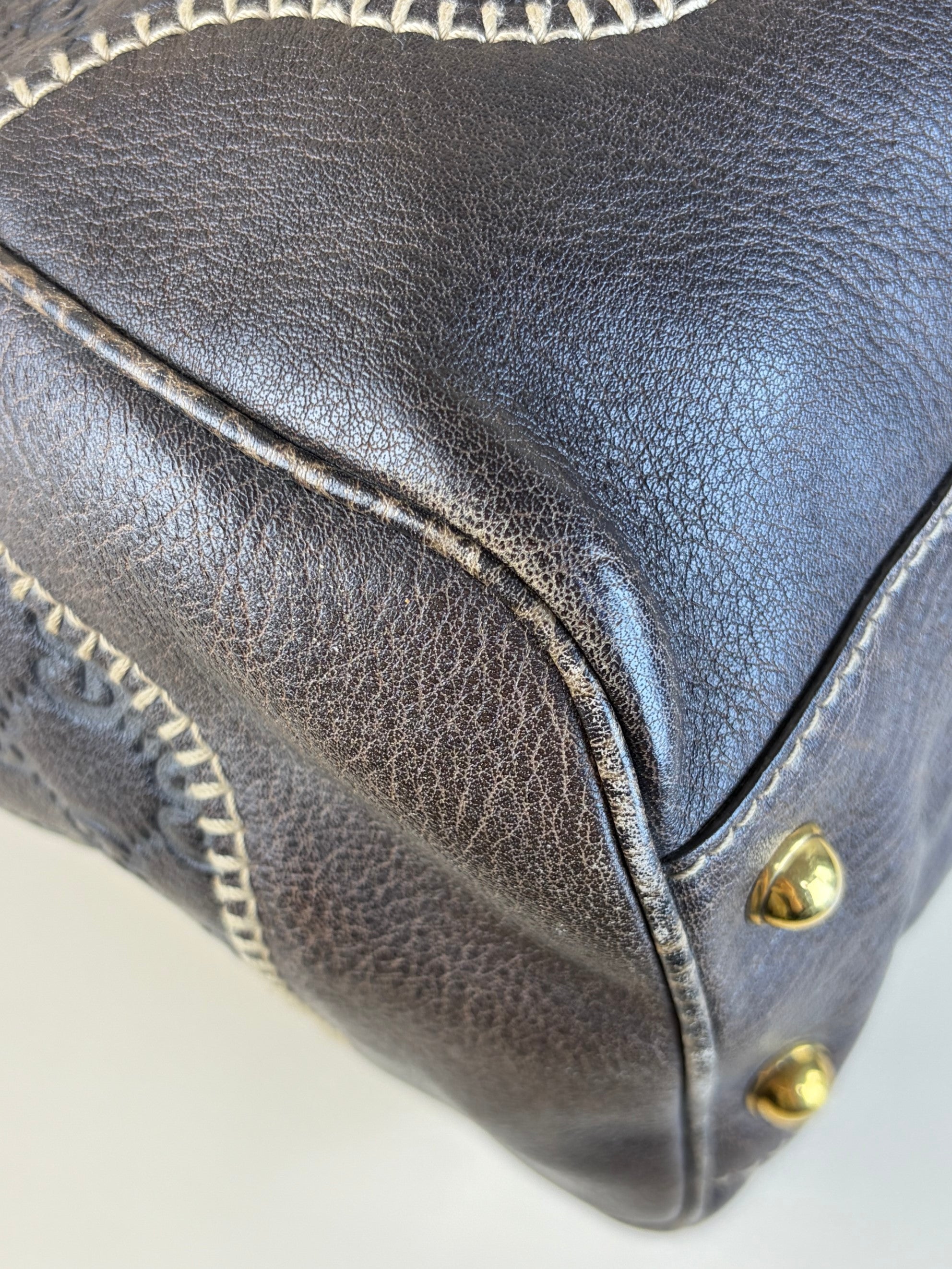 Gucci Brown Guccissima Pelham Shoulder Bag
