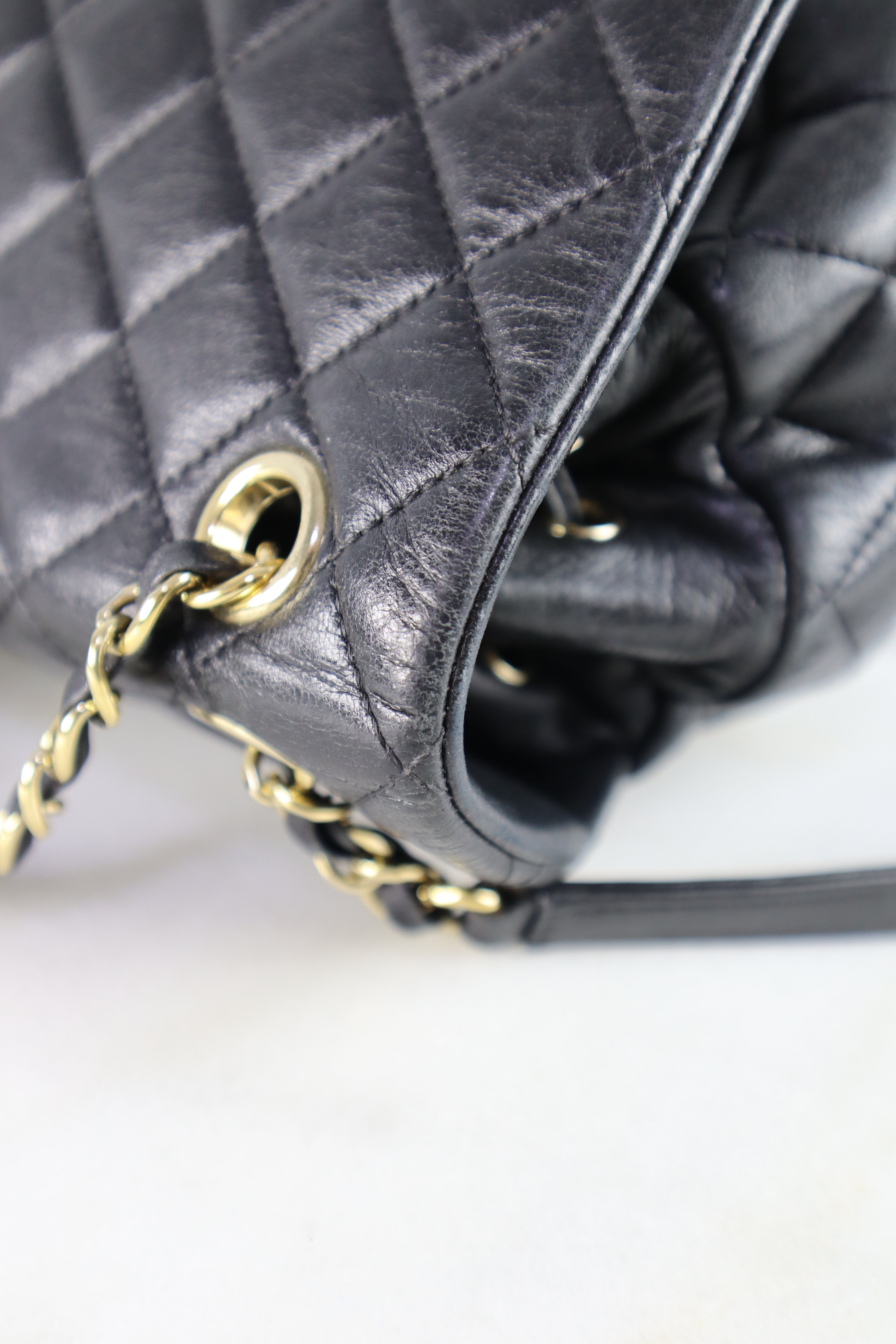 Chanel Black Urban Spirit Large Backpack Adjustable Strap Handbag