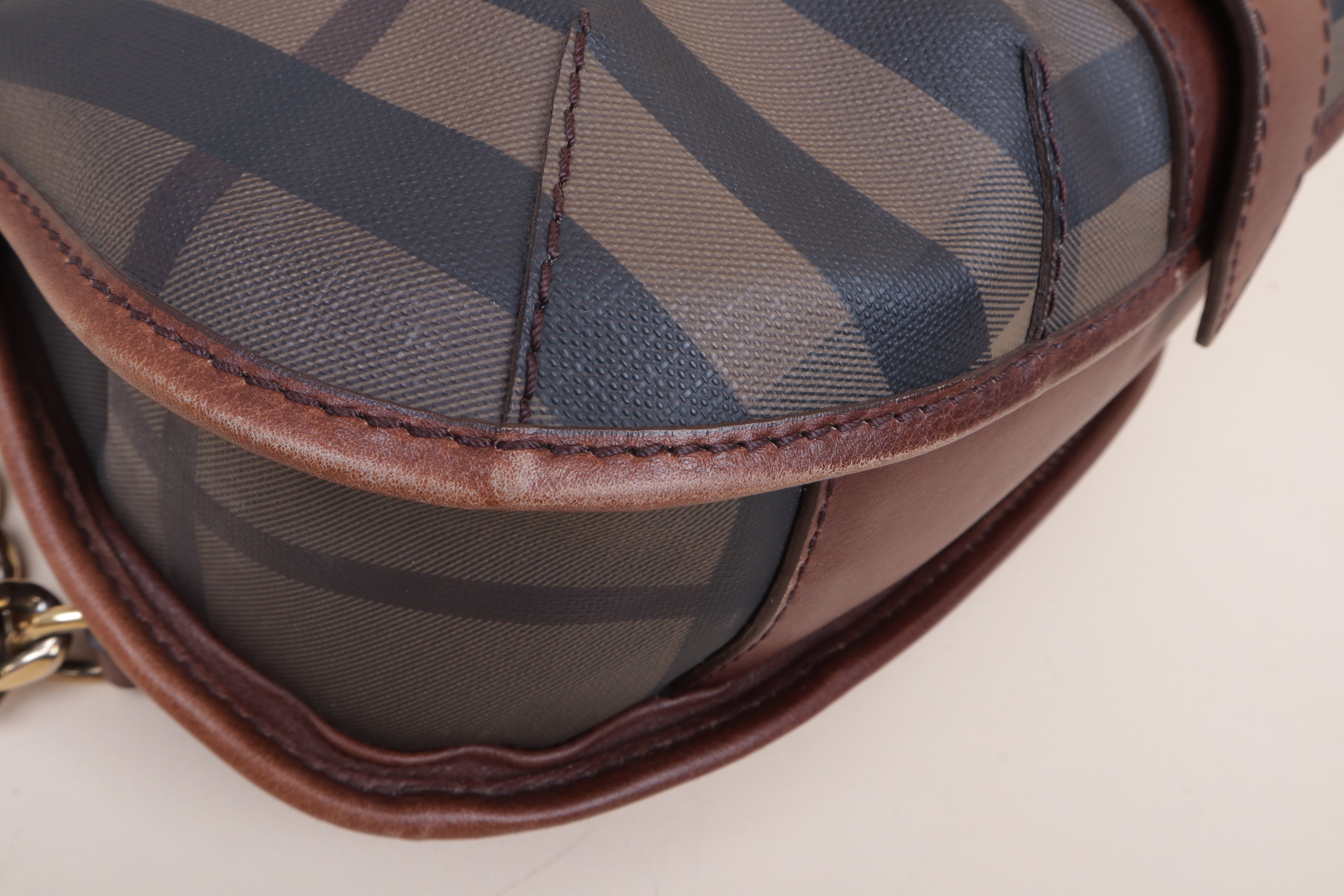 Burberry Smoked Check Shoulder Bag