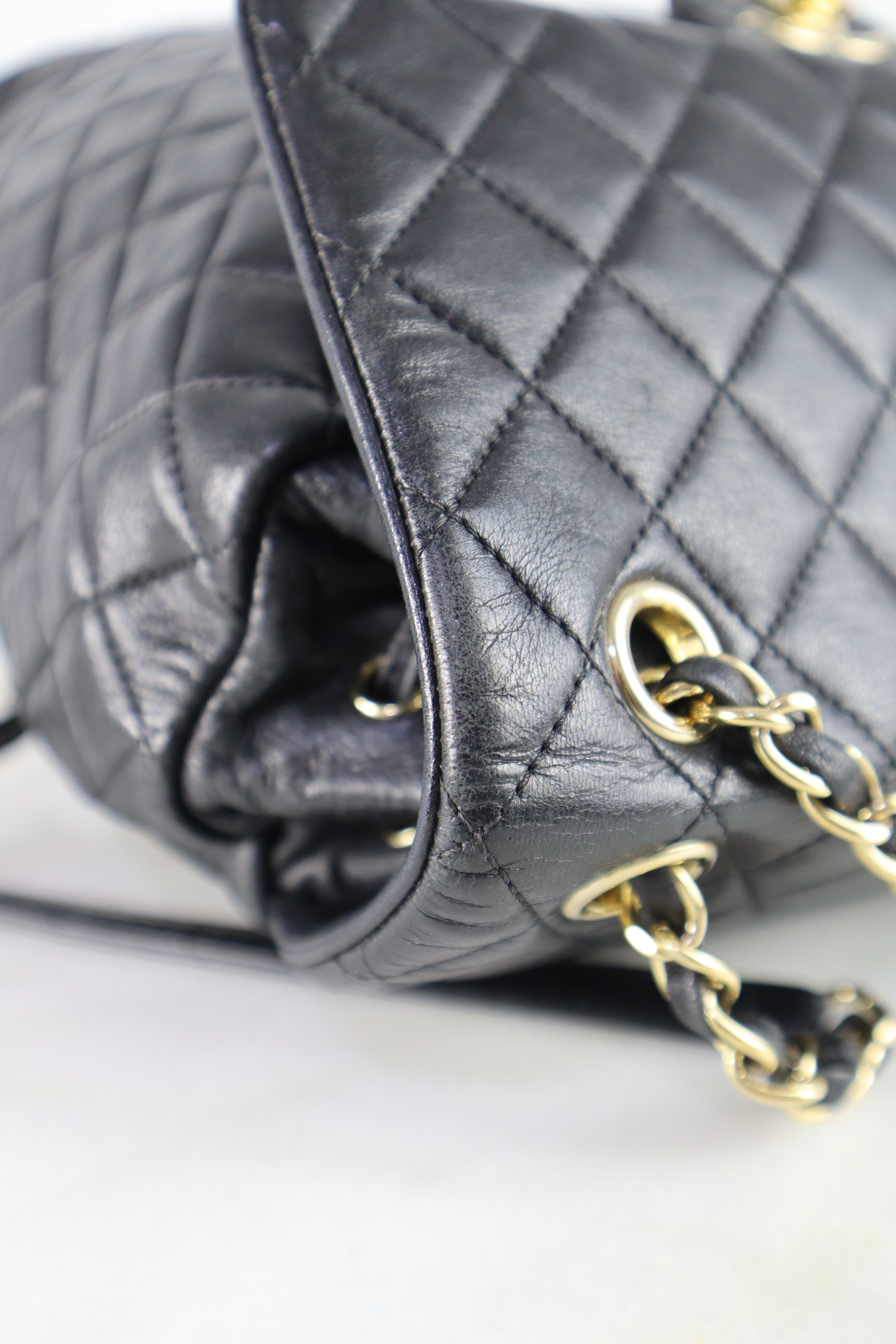 Chanel Black Urban Spirit Large Backpack Adjustable Strap Handbag