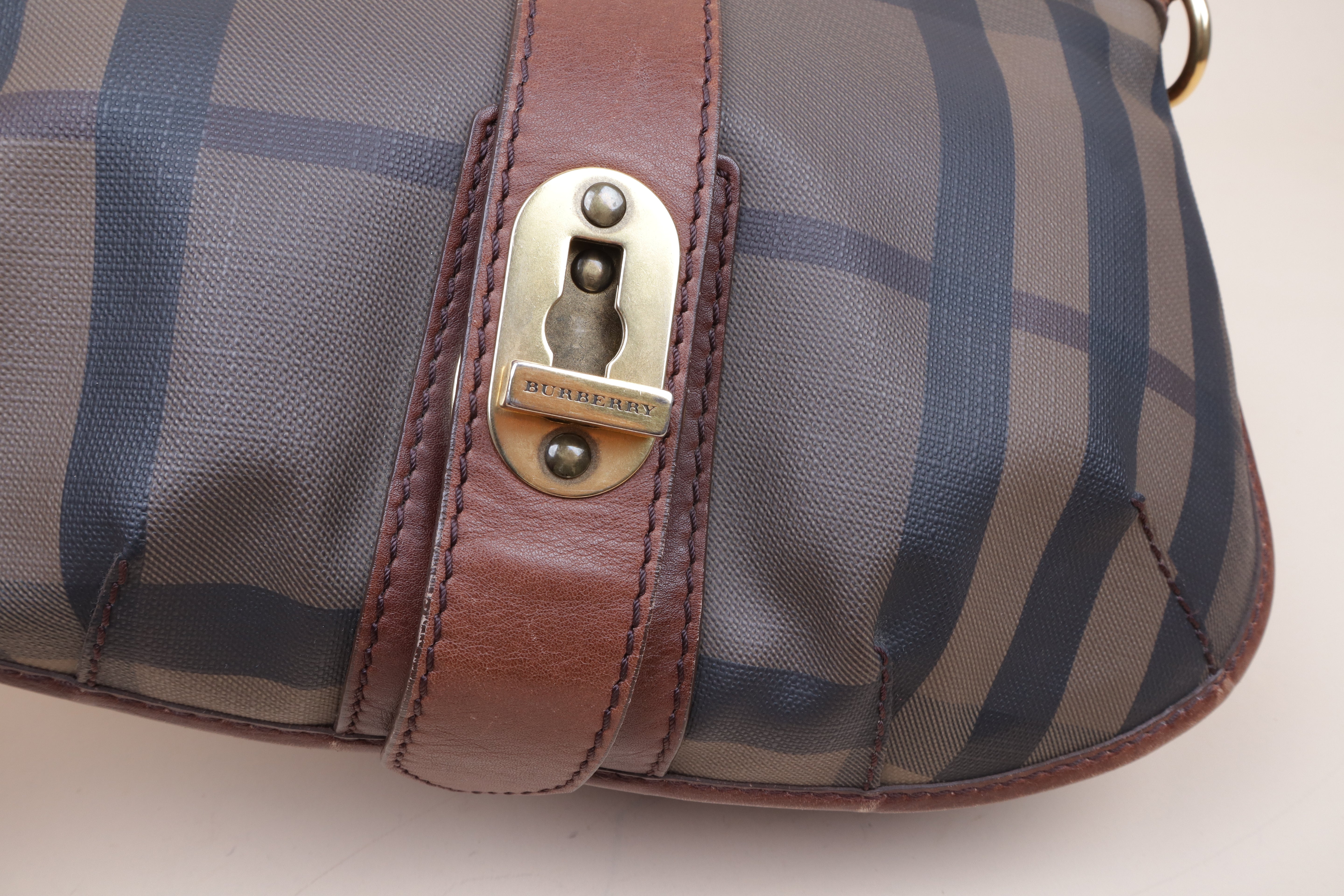 Burberry Smoked Check Shoulder Bag