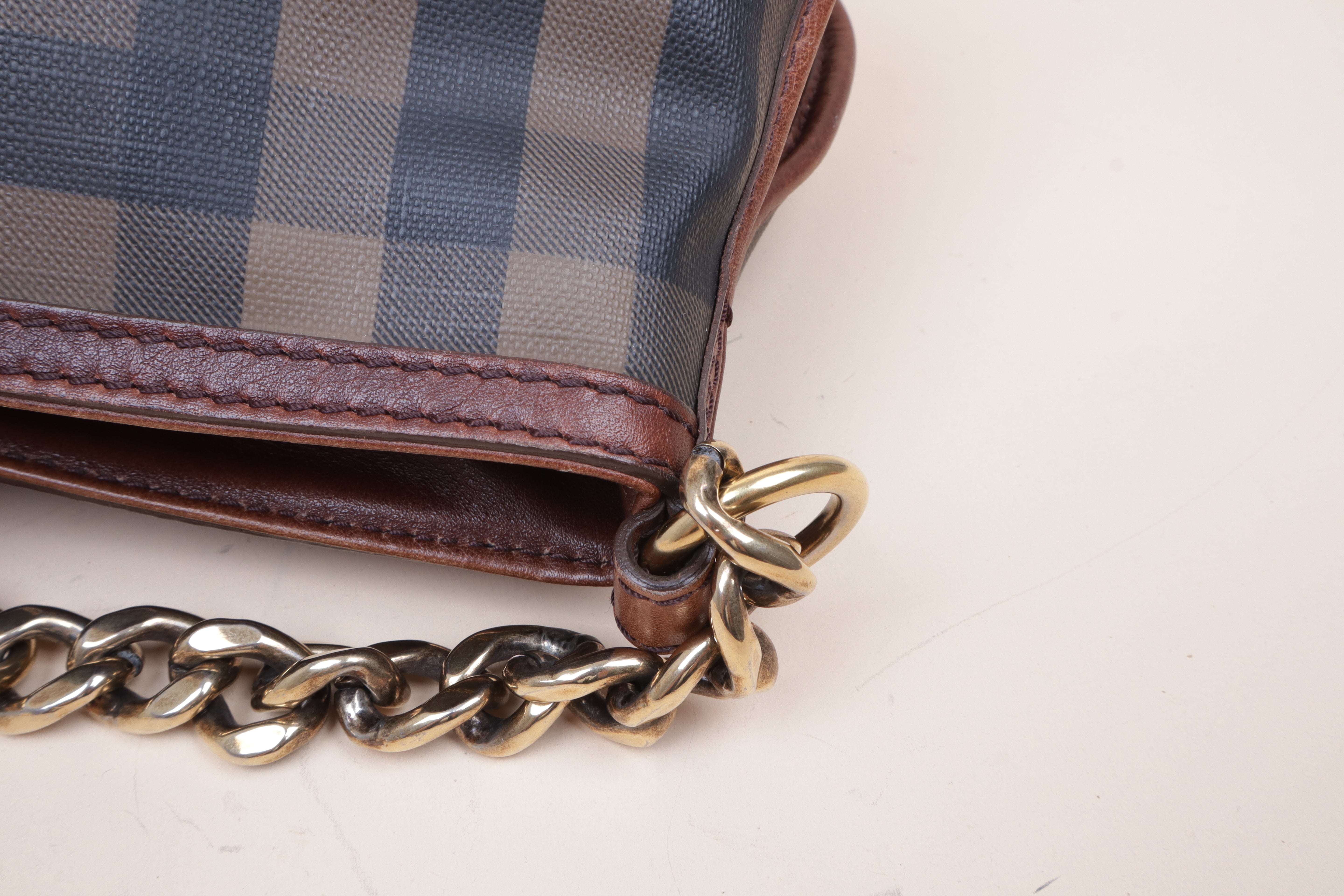 Burberry Smoked Check Shoulder Bag