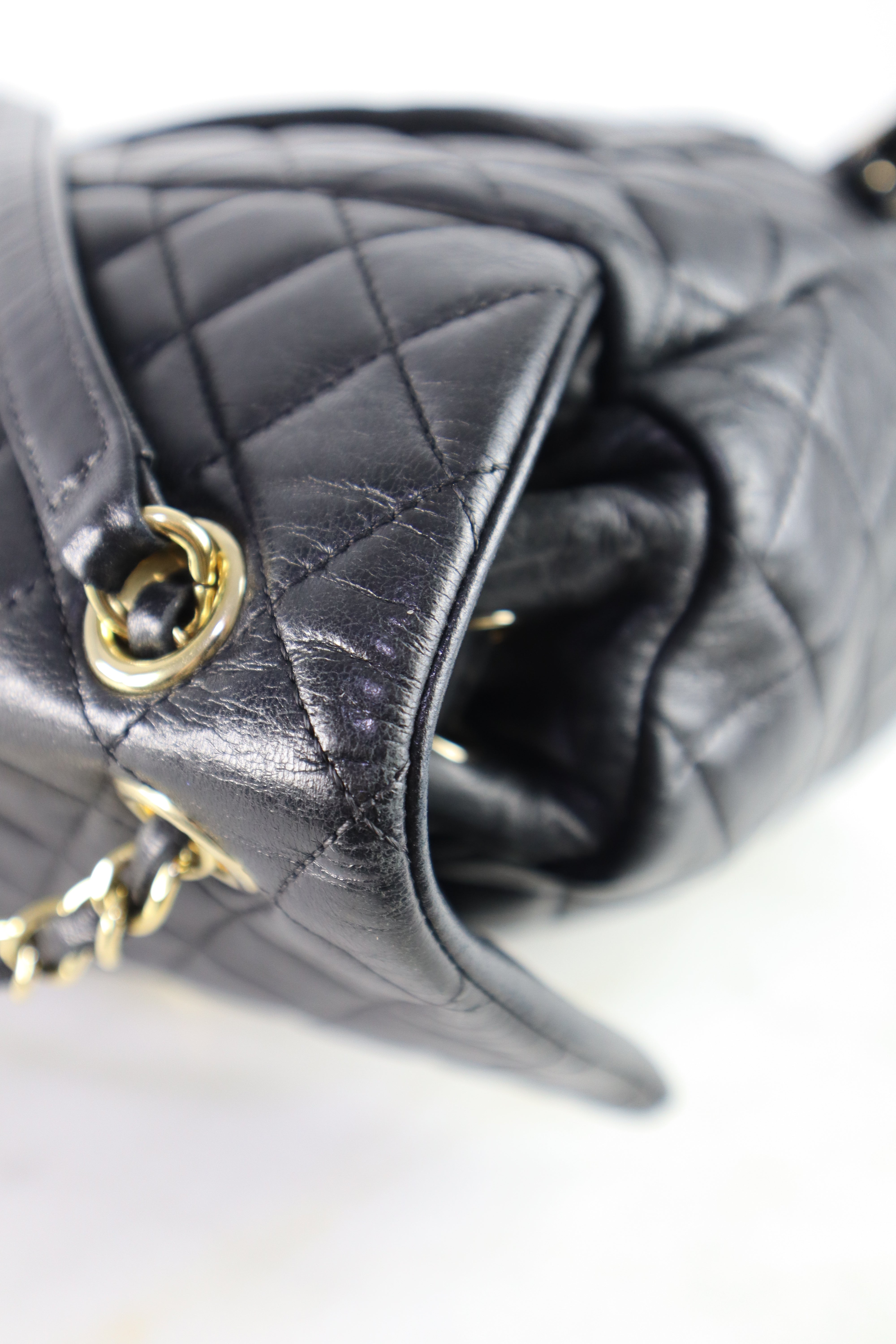 Chanel Black Urban Spirit Large Backpack Adjustable Strap Handbag