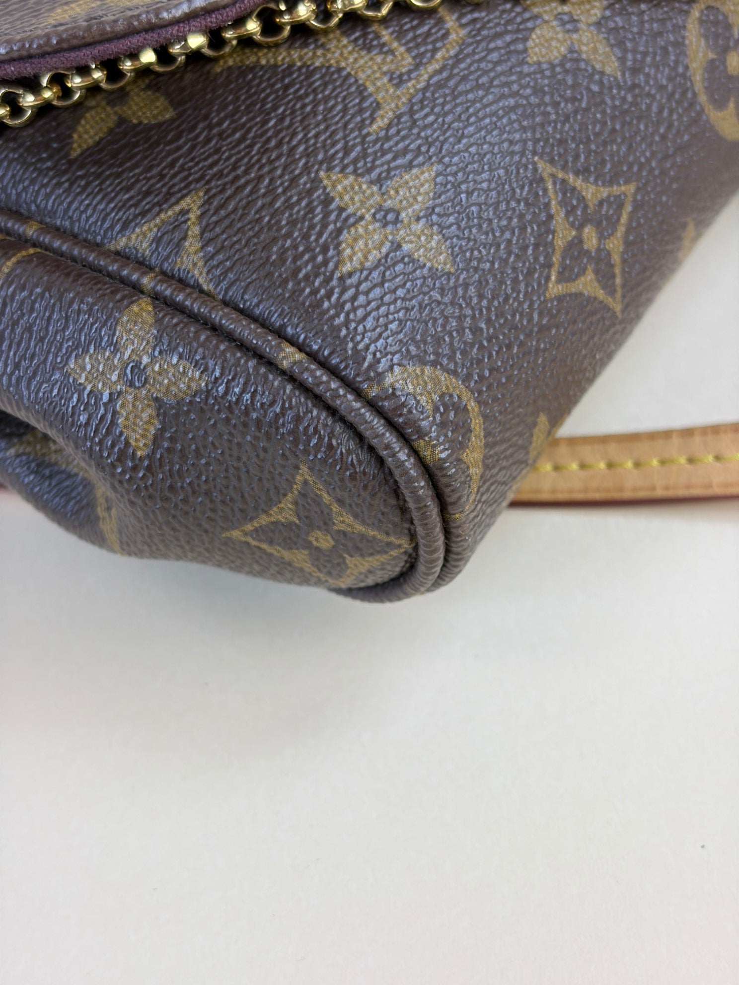 Louis Vuitton Monogram Favorite MM Crossbody Bag with Strap