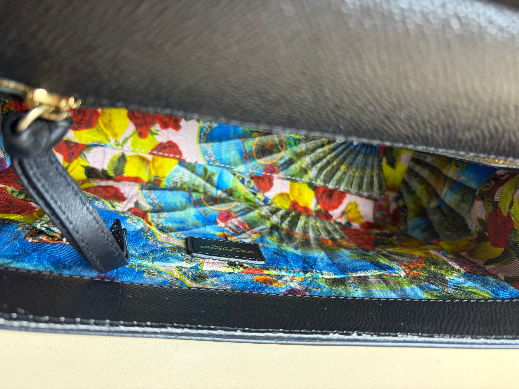 Dolce & Gabbana large green leopard Sicily handbag