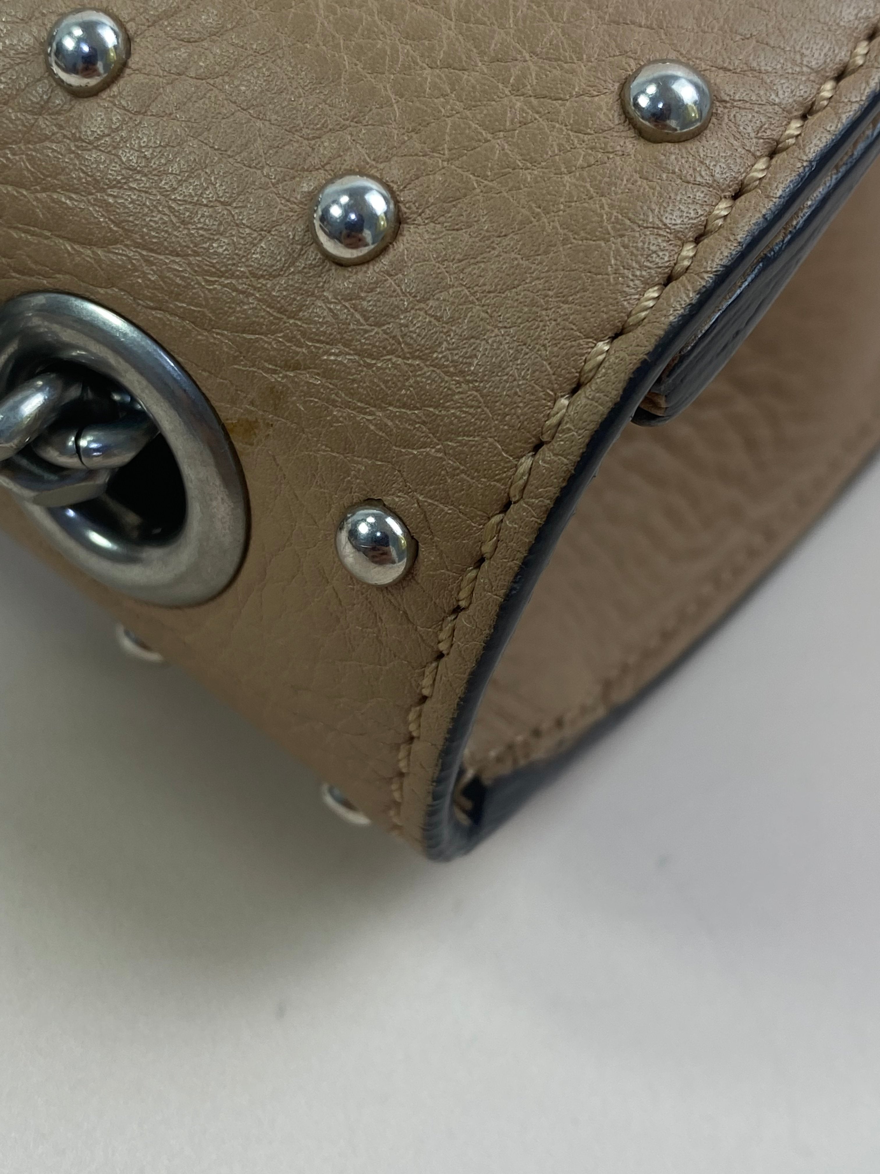 Gucci Beige Bamboo Flap Shoulder Bag