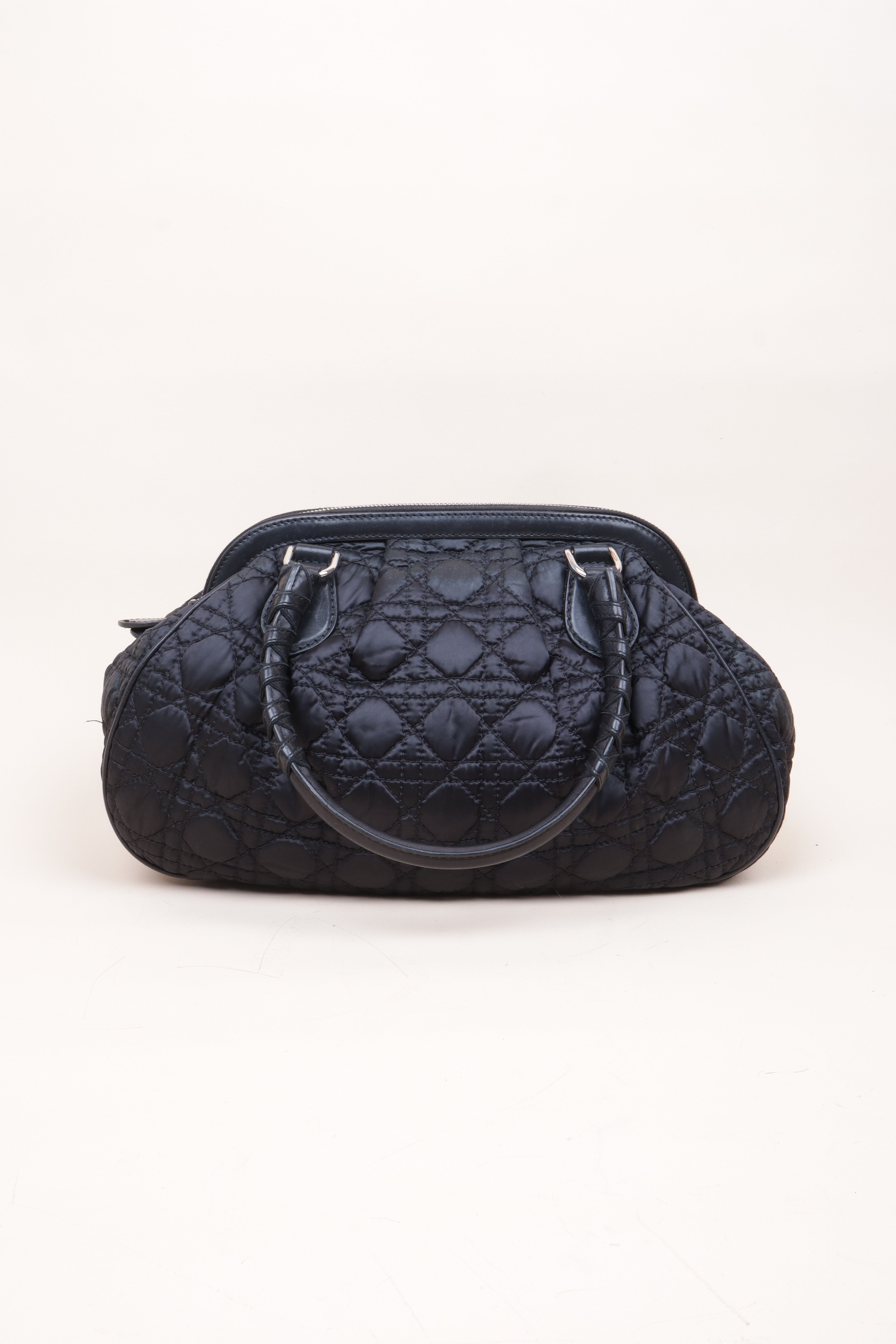 Christian Dior Balck Satin Charming Doctors Tote Bag