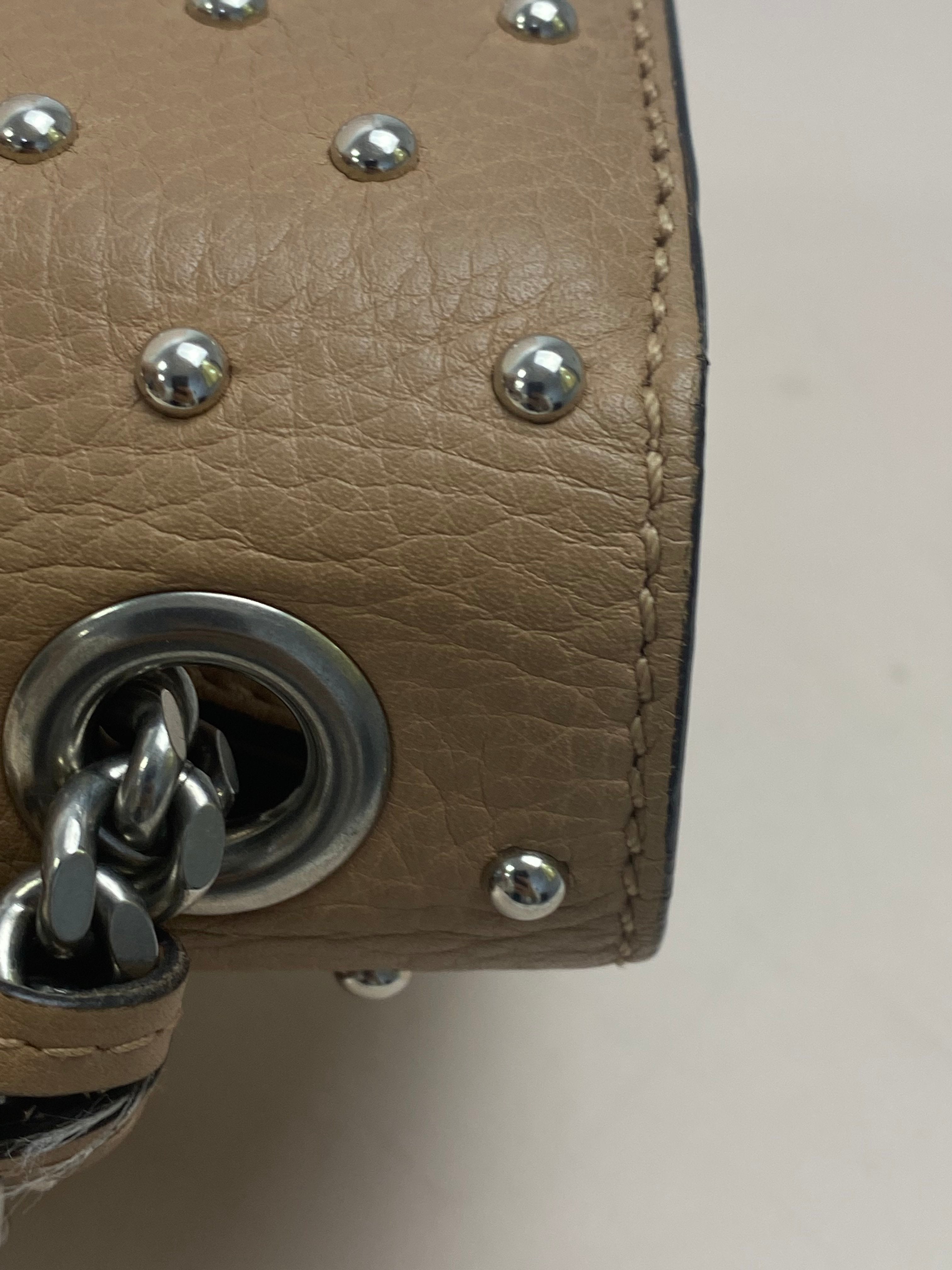 Gucci Beige Bamboo Flap Shoulder Bag