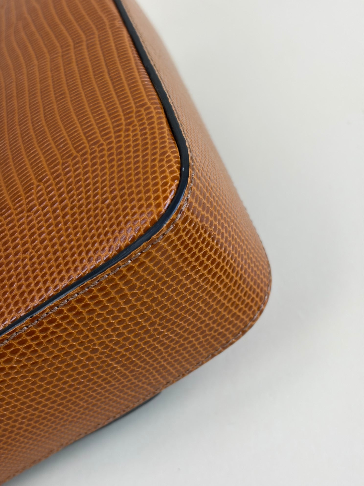 Chloe Bicolor Embossed Mini C Shoulder Bag