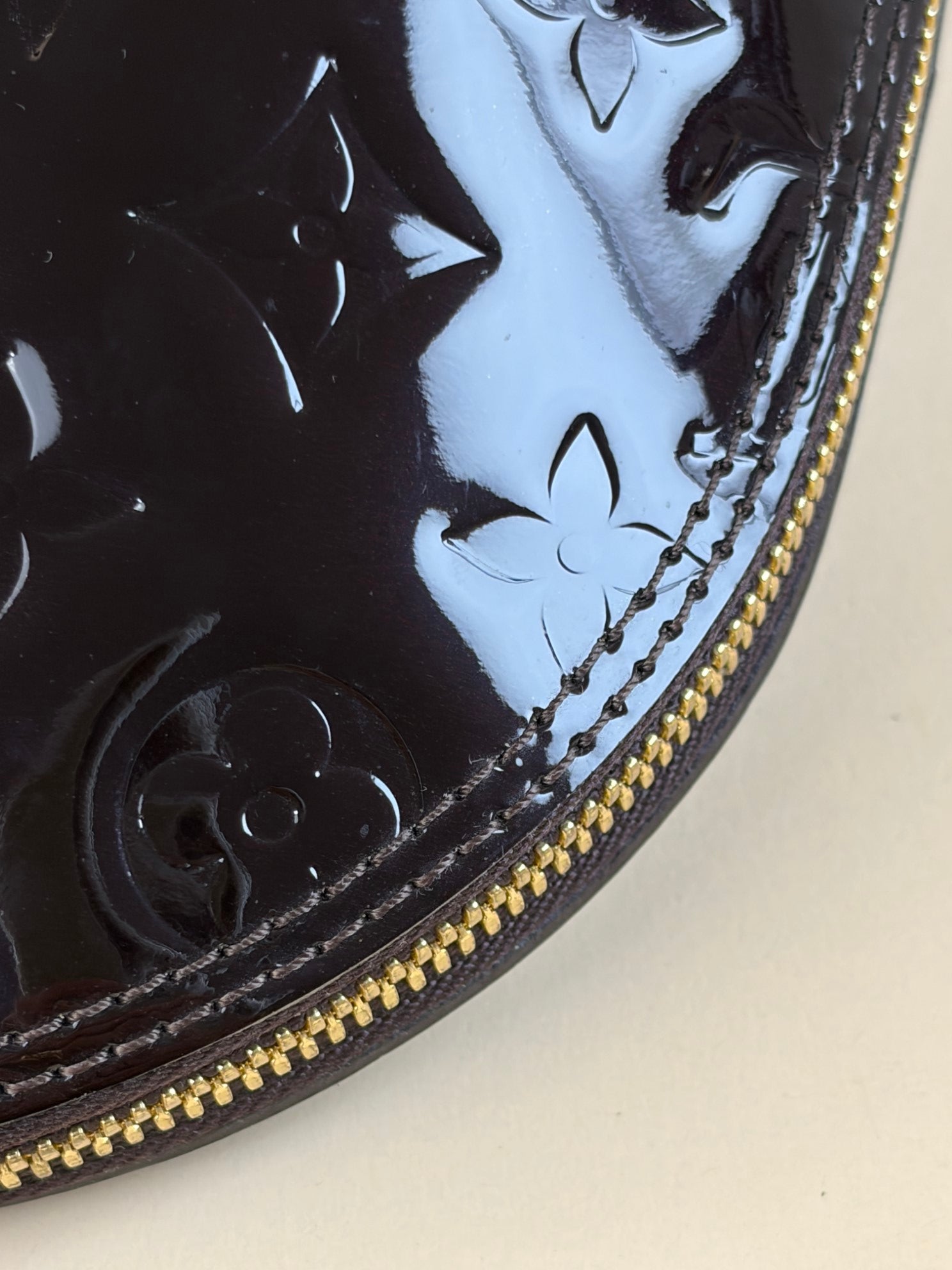 Louis Vuitton Amarante burgundy Monogram Vernis Alma PM Bag