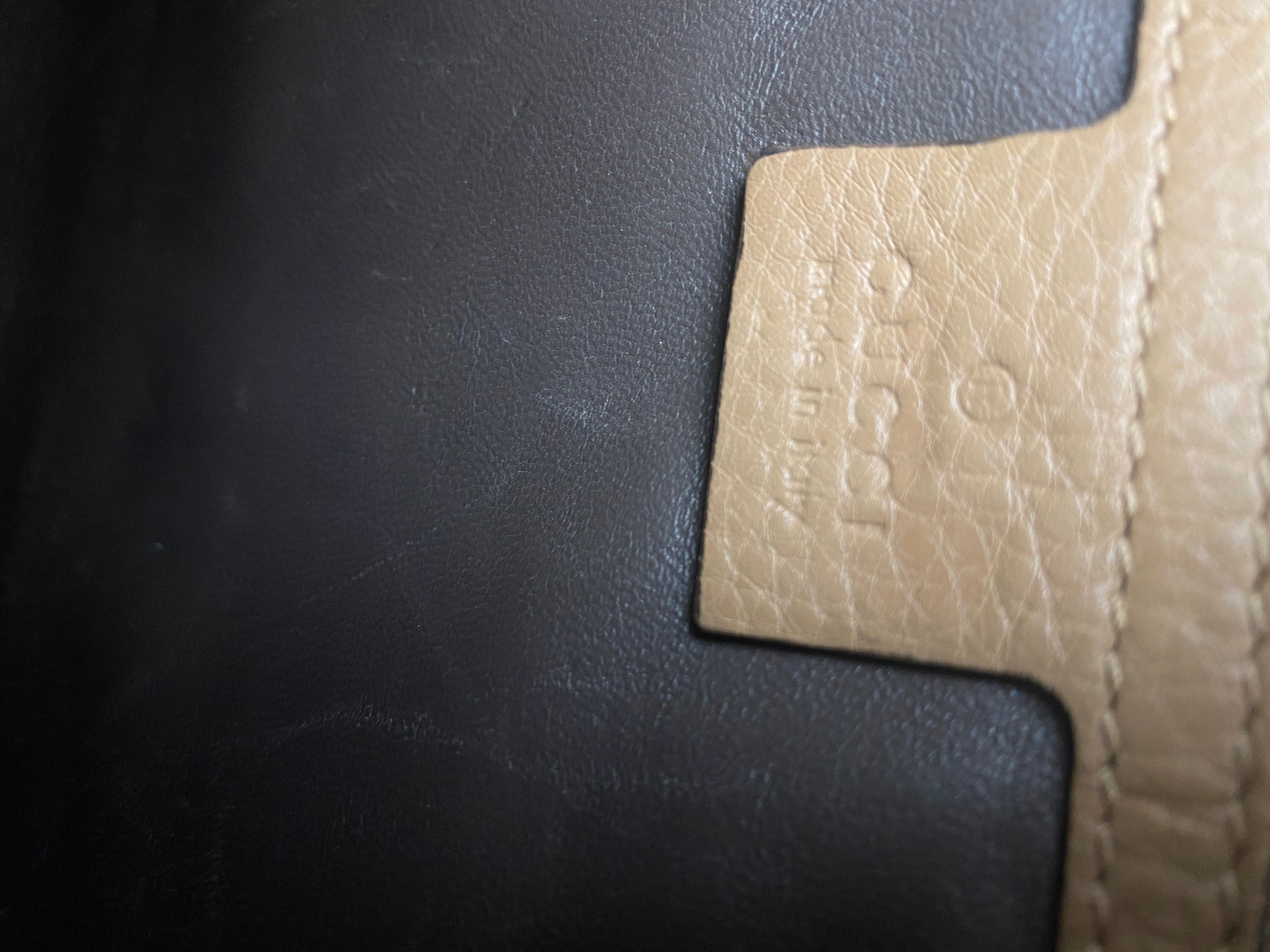 Gucci Beige Bamboo Flap Shoulder Bag