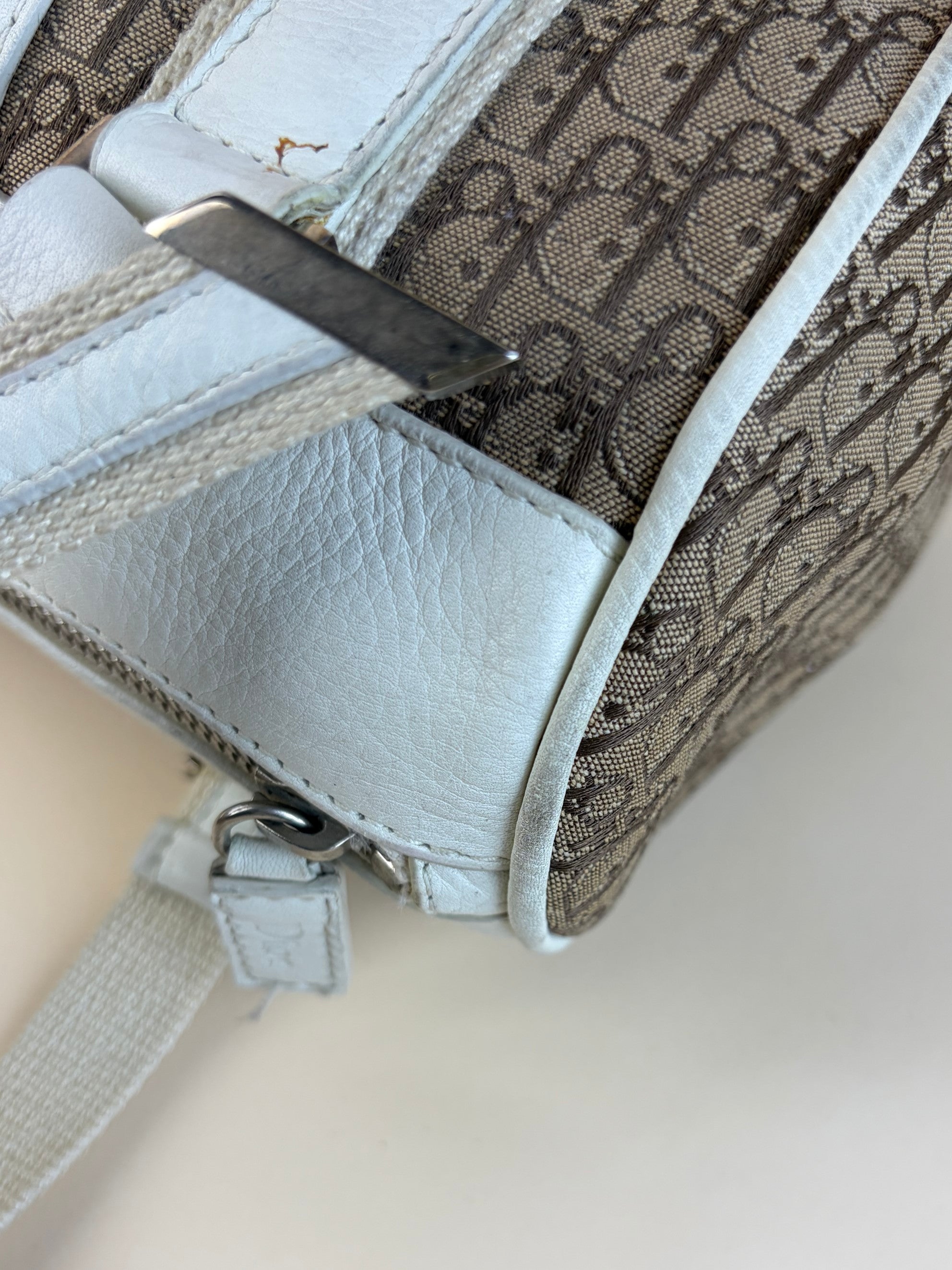 Christian Dior Bicolor Diorissimo Bowler Bag