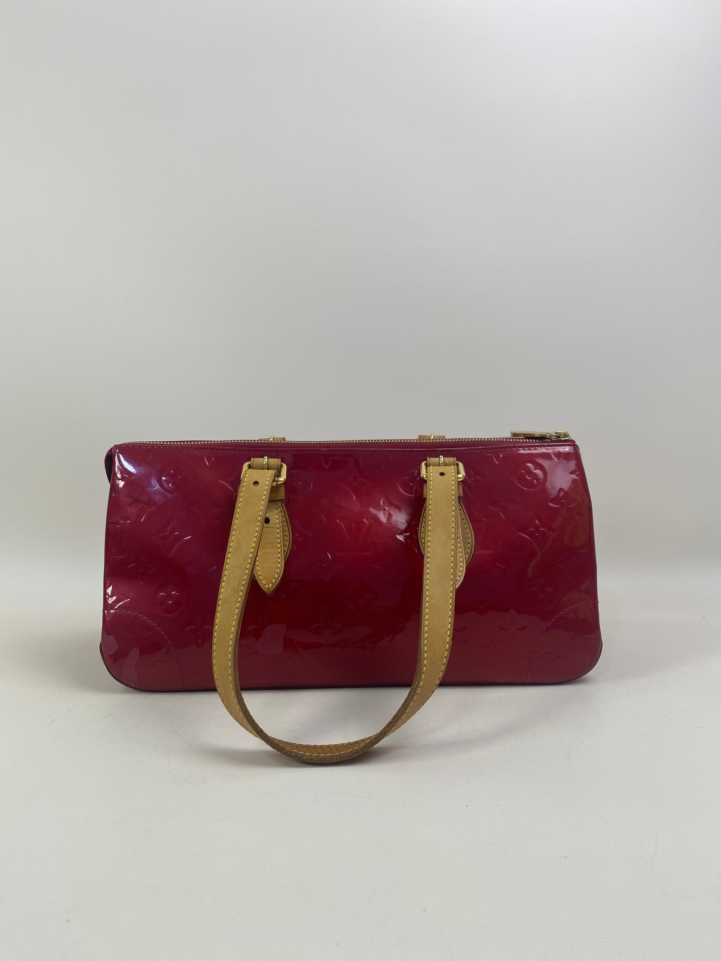 Louis Vuitton Red Monogram Vernis Preloved Bag