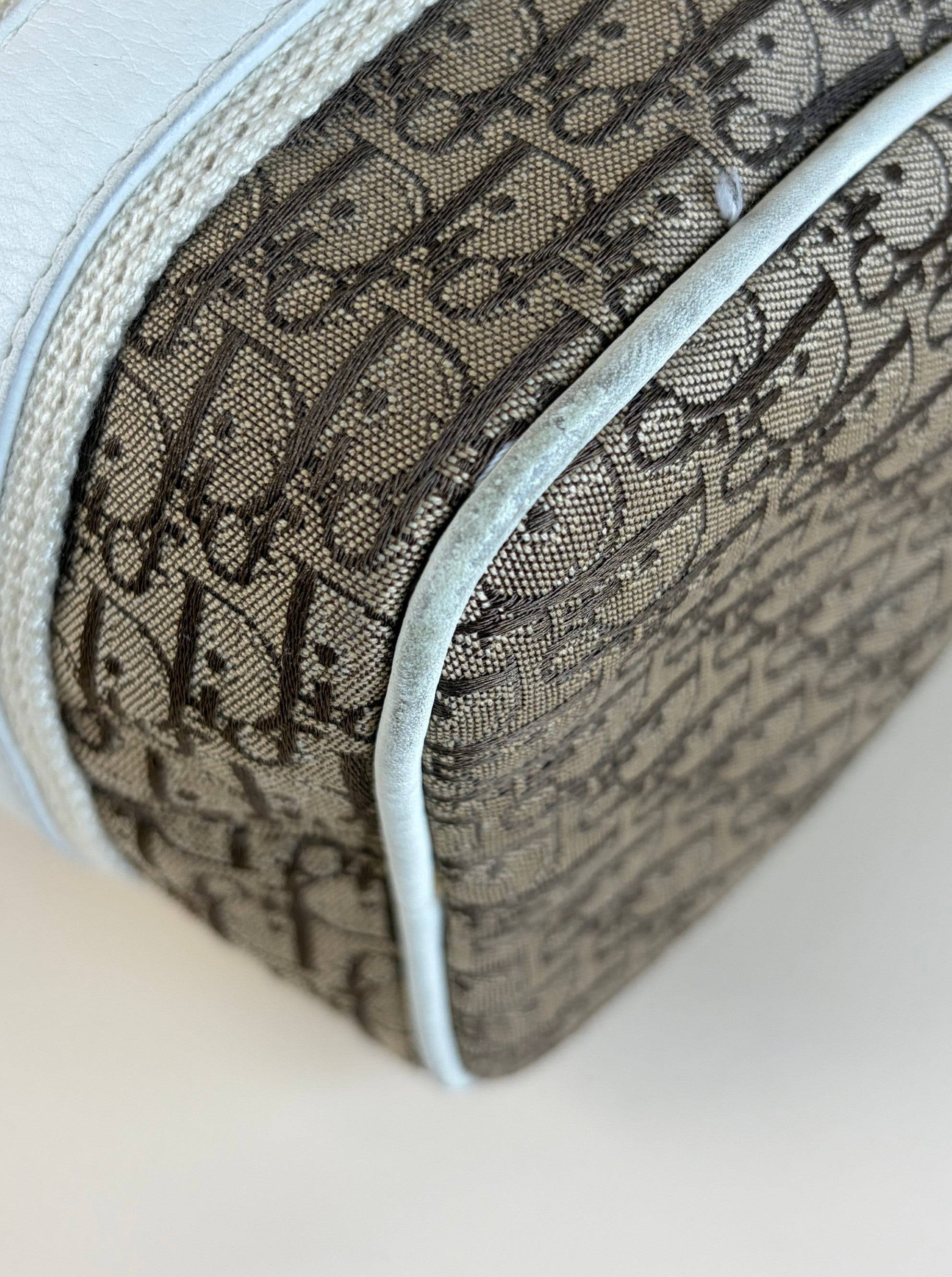 Christian Dior Bicolor Diorissimo Bowler Bag